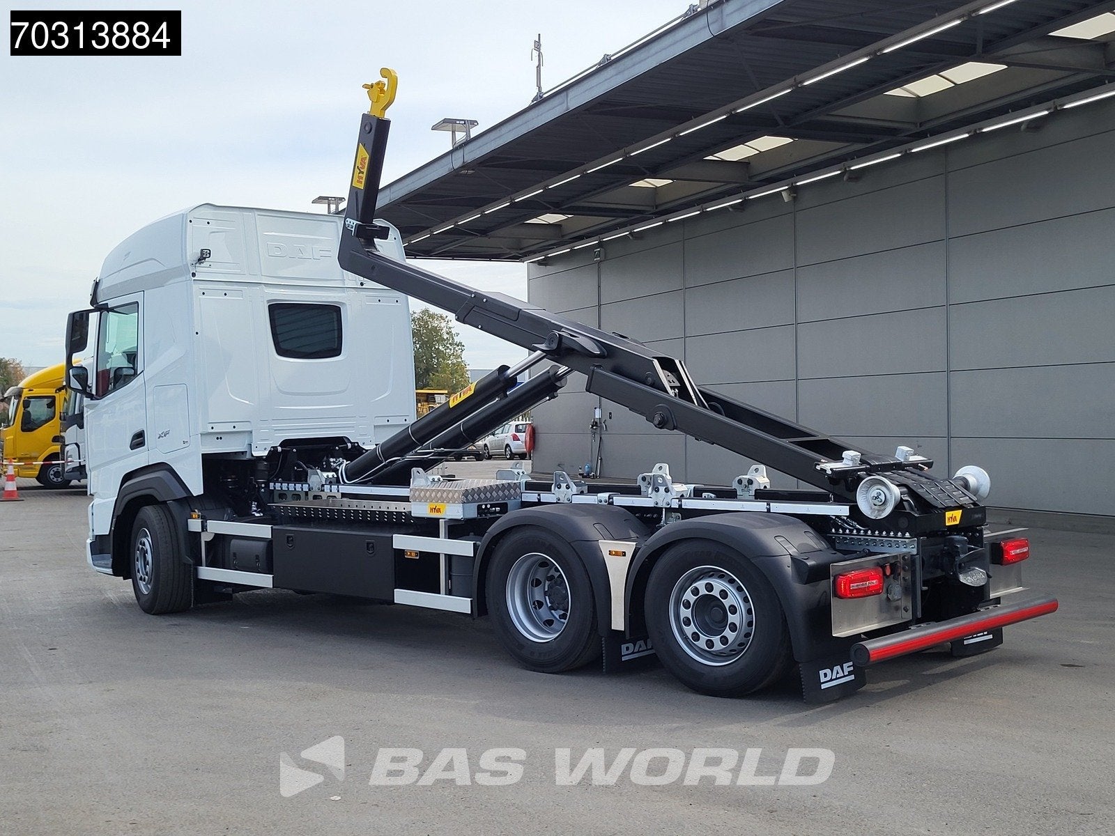 DAF XF 480 6X2 NEW HYVA 26-60S Lift+Steering axle Standklima, Automaat, Euro 6, Wit, Bedrijf