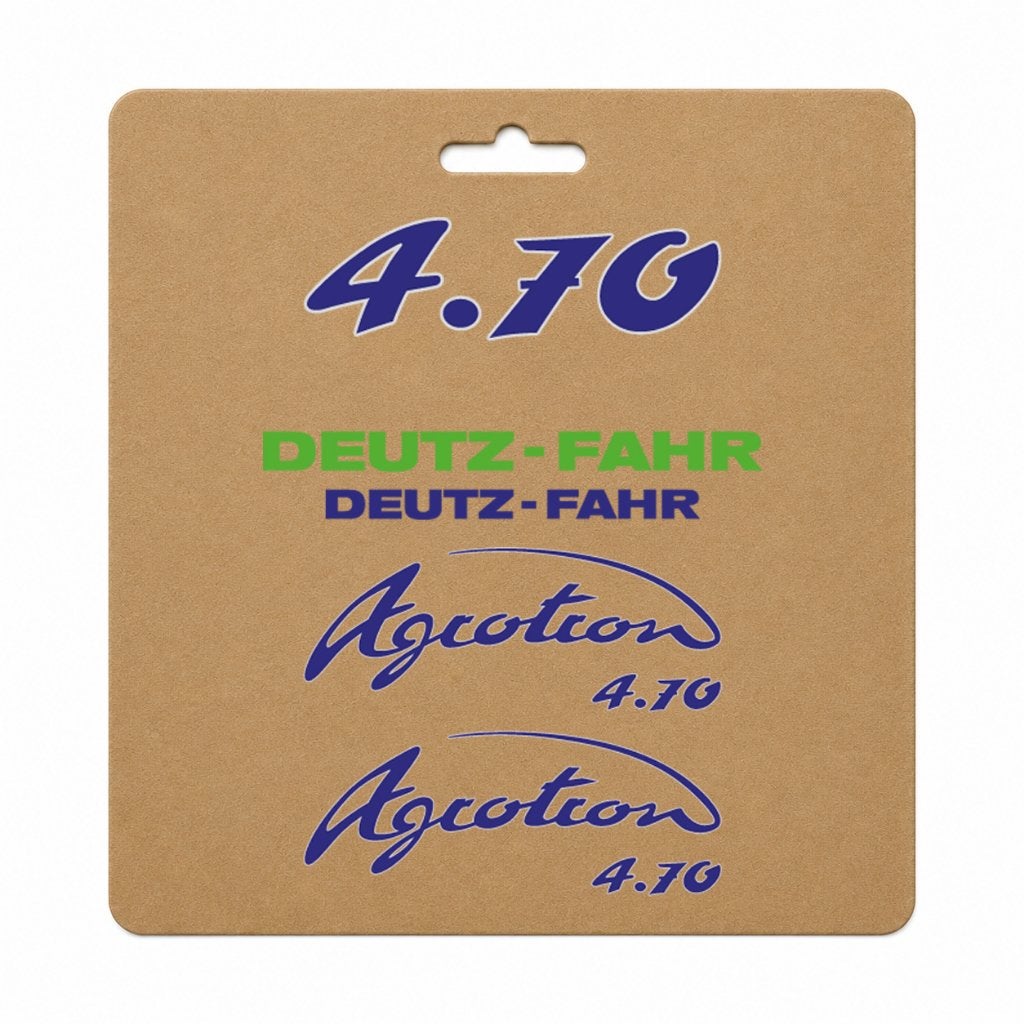 Vervangende Stickers Deutz Agrotron 4.70, Verzenden