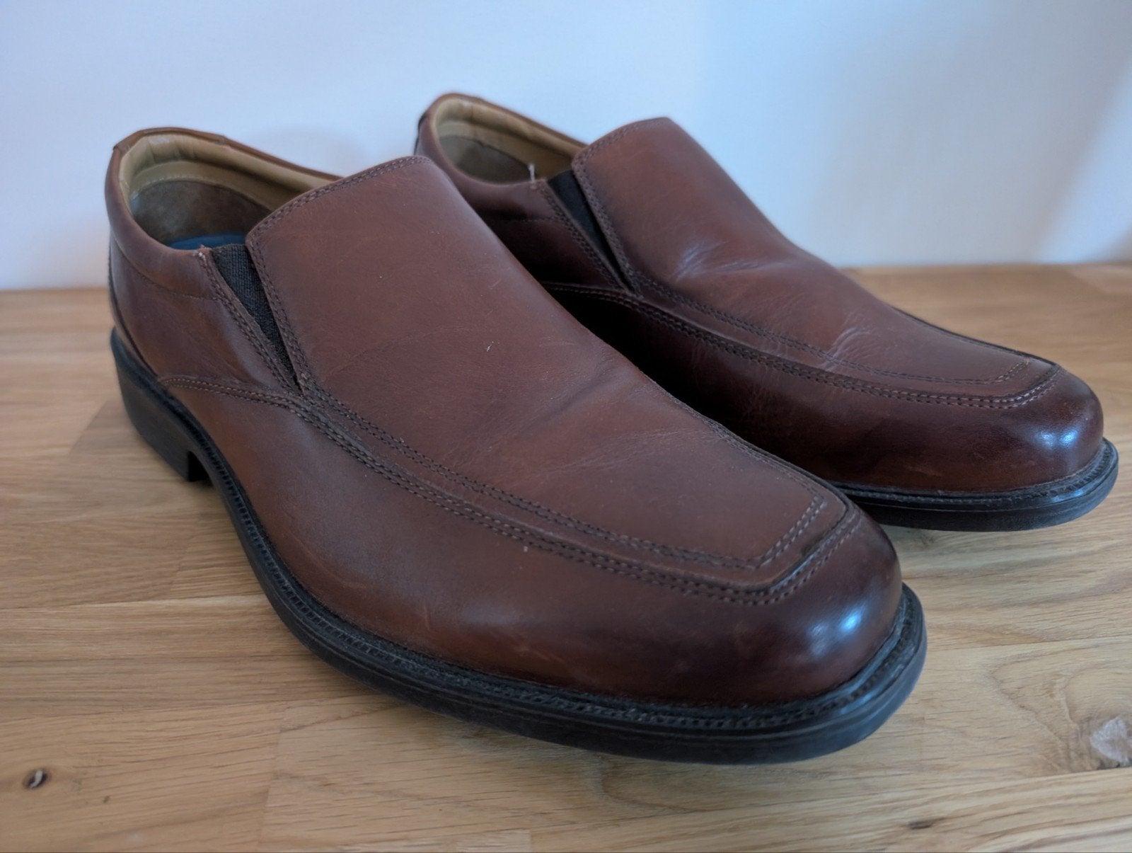 Clarks Heren Loafers - Bruin Leer - Maat 44.5, Loafers, Bruin, Clarks, Ophalen of Verzenden