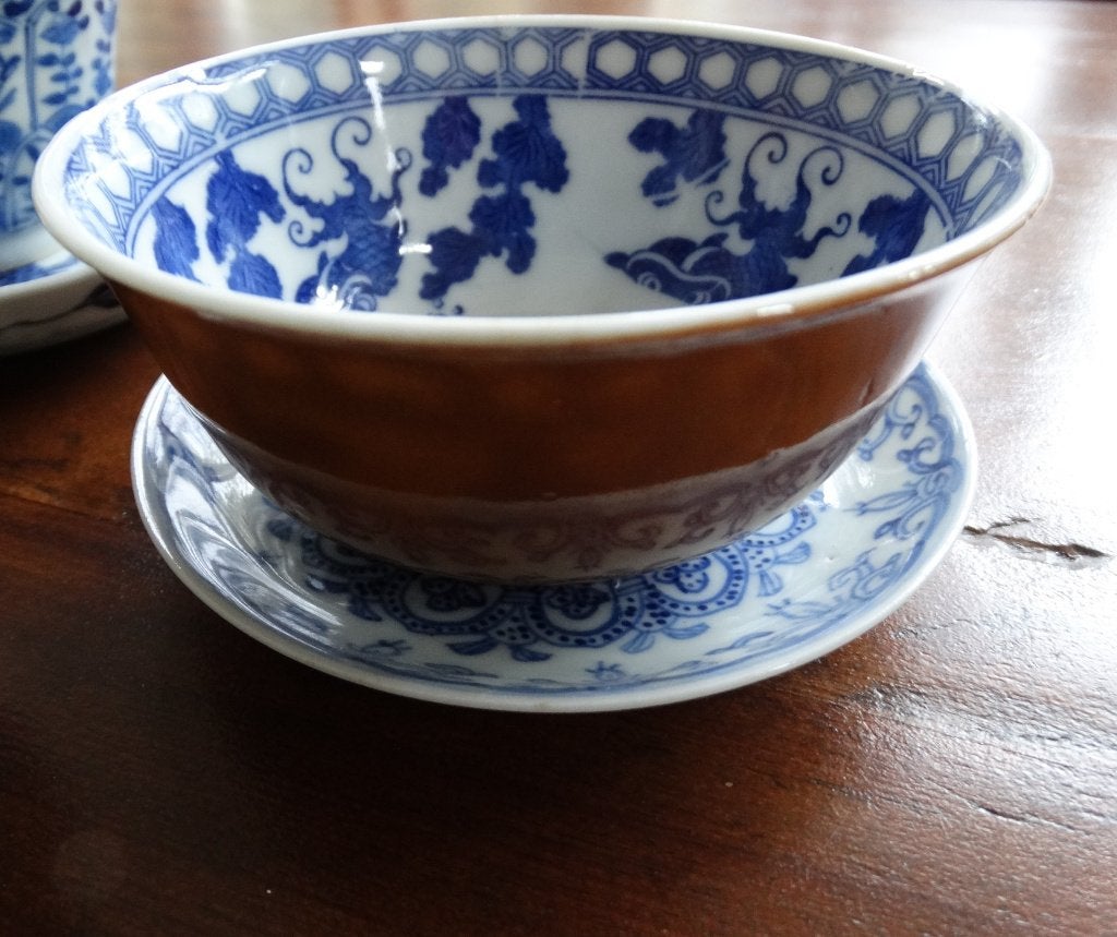 kommetje, schoteltje, kop & schotel (4 stuks) China Chinees, Antiek en Kunst, Ophalen of Verzenden