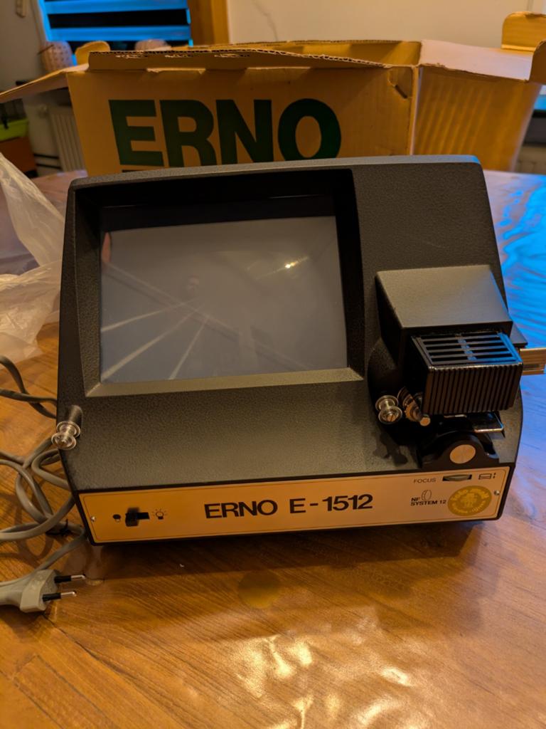 Erno E-1512 Super 8/Single 8 Film Viewer met NF-systeem, Ophalen of Verzenden, Overige typen