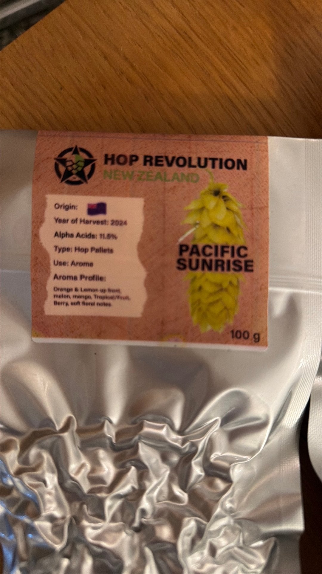 Hop revelution Pacific Sunrise 5x100 gram, Ophalen of Verzenden, Zo goed als nieuw