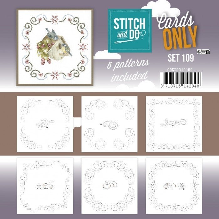 Stitch and Do Cards only 109 en 6 verschillende oplegkaartje, Blanco kaart of Basiskaart, ., Nieuw, Ophalen of Verzenden