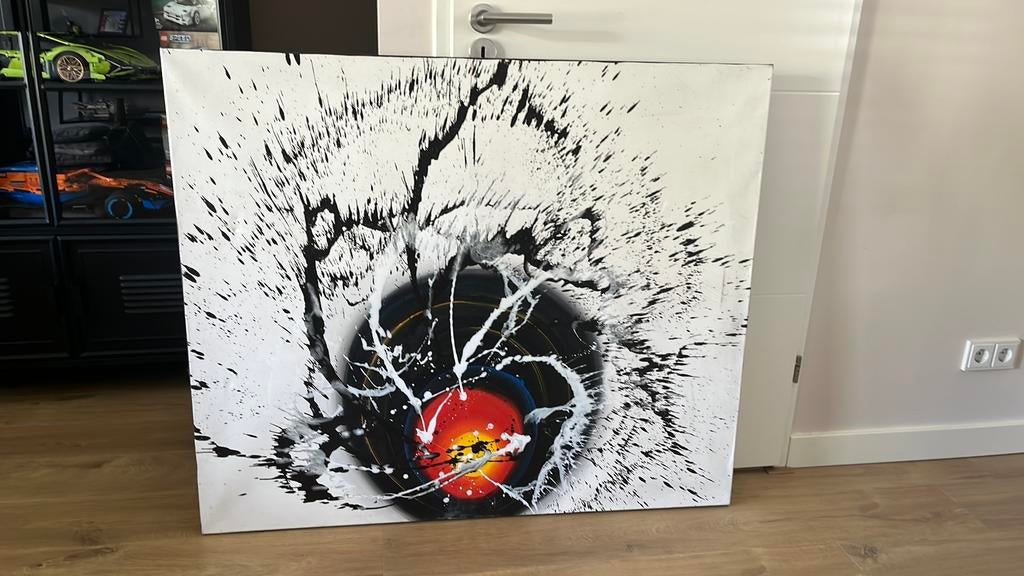 Modern abstract schilderij (120x100cm), Ophalen of Verzenden