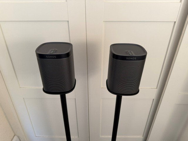 Sonos Play:1 zwart set + standaarden | In zeer goede staat