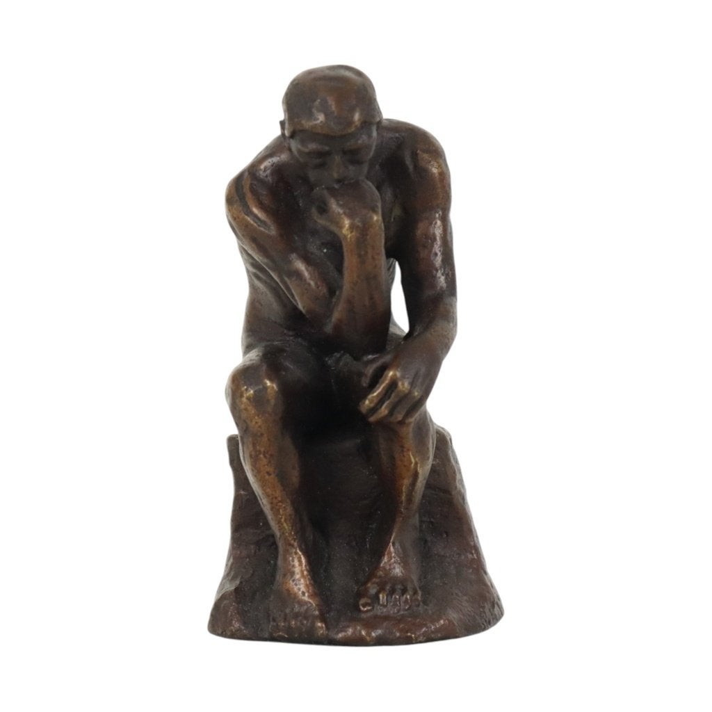 Naar Auguste Rodin Le Penseur De Denker Reproductie In Brons, Ophalen of Verzenden, Gebruikt, Mens