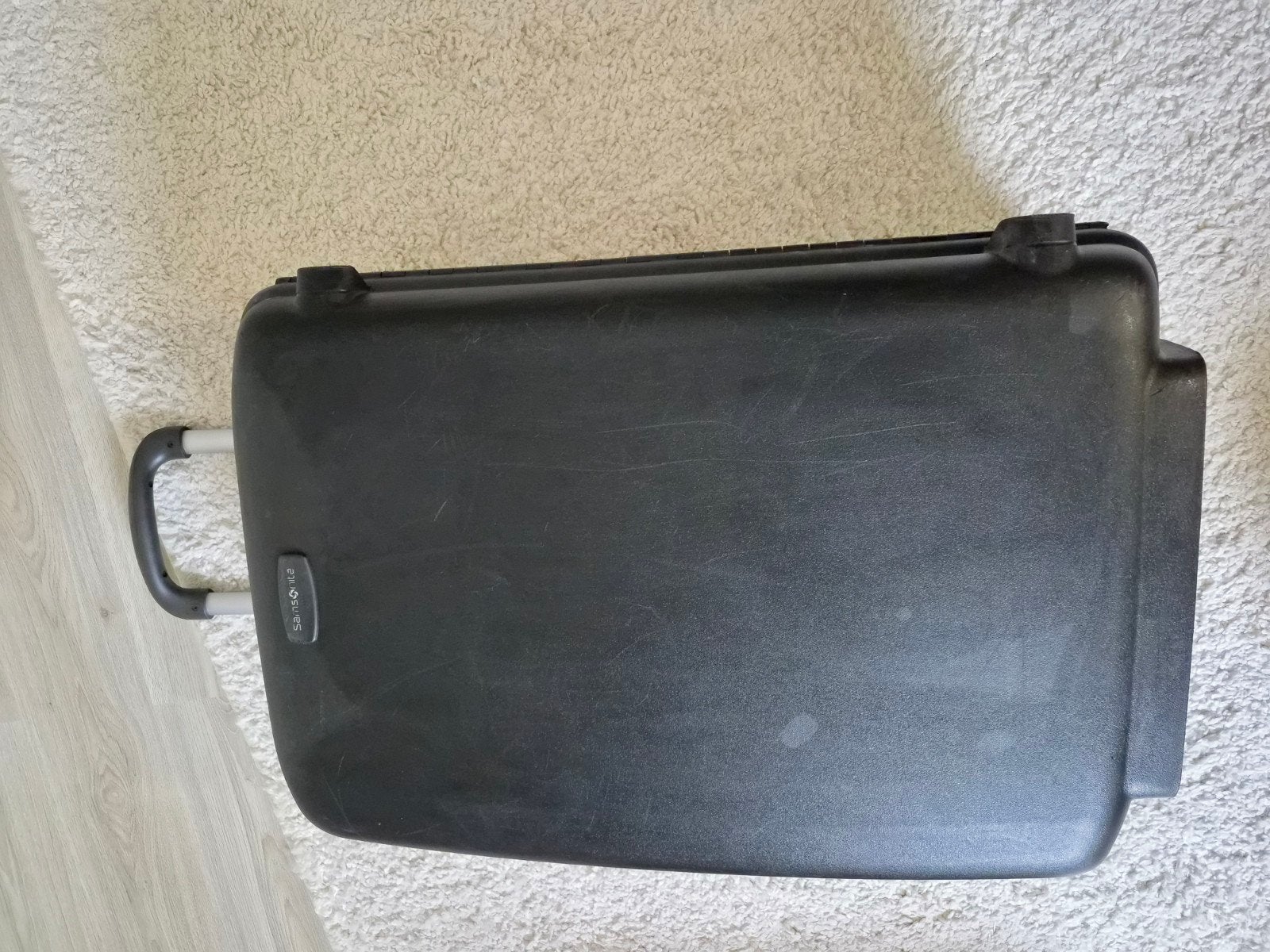 Samsonite Koffer Zwart -, Ophalen, Zo goed als nieuw, Hard kunststof, Uitschuifbare handgreep