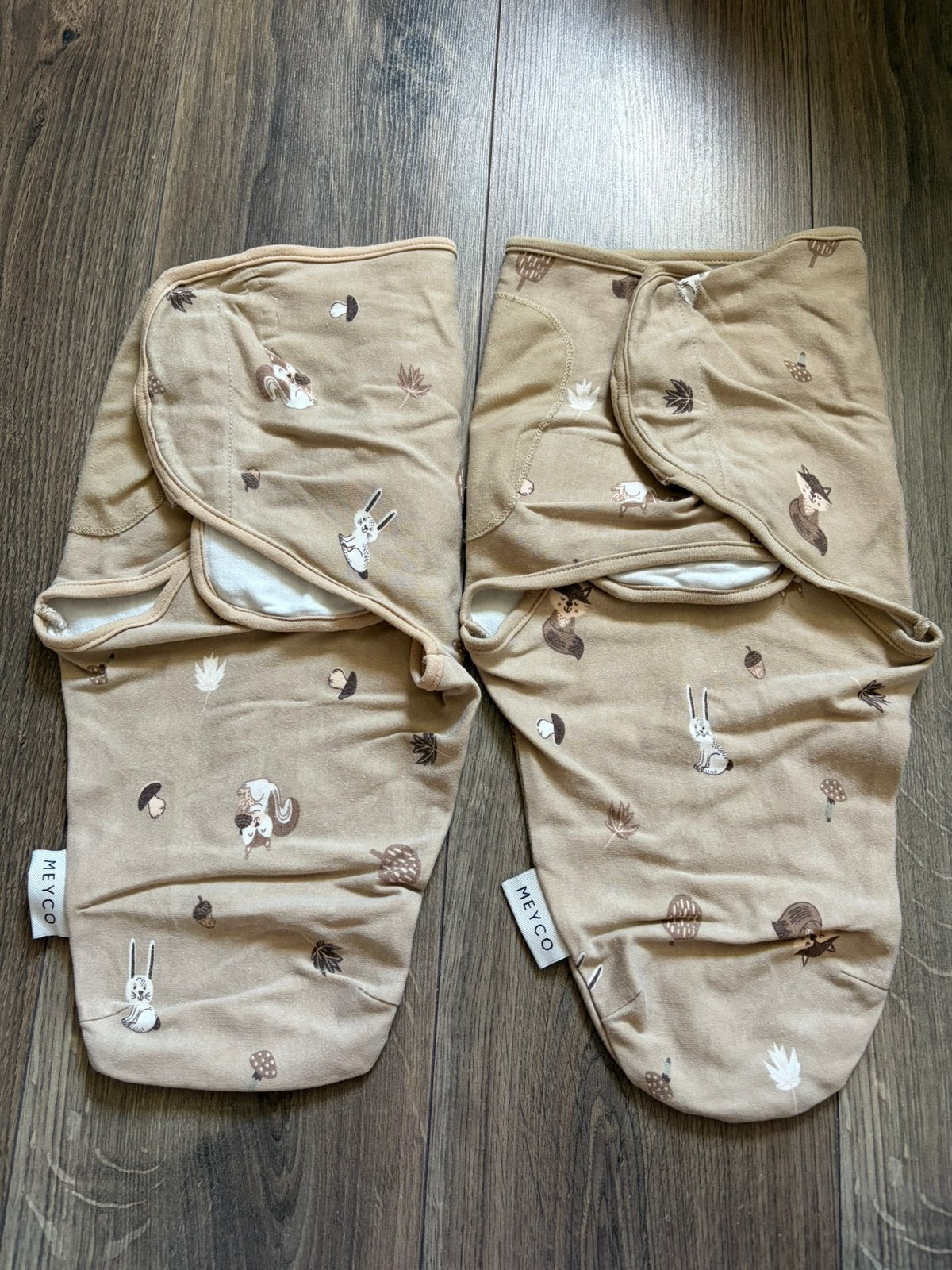 Swaddle Meyco inbakerdoeken Forest Animals Sand in goede sta, Overige kleuren, Bakerzak of Bakerdoek, Ophalen of Verzenden, Zo goed als nieuw