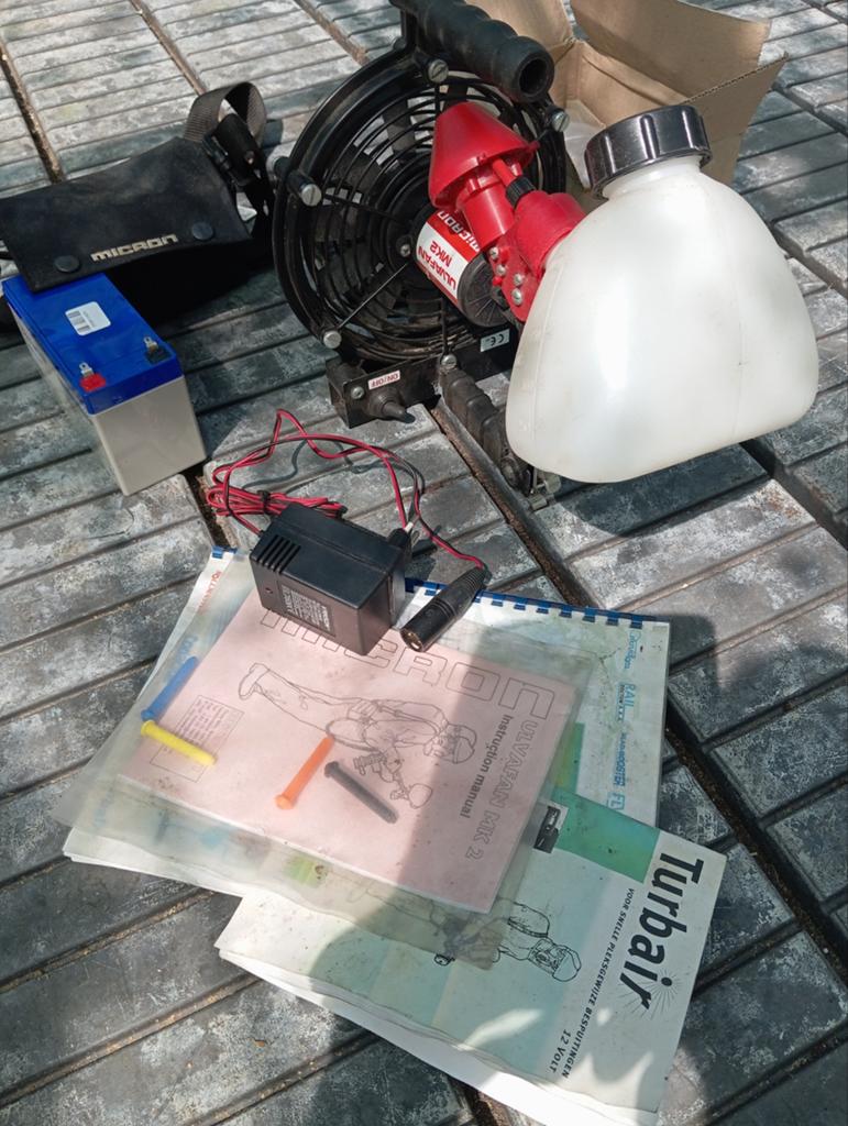 Ulvafan mk2 spuit met oplader, nieuwe accu en boekjes, Ophalen