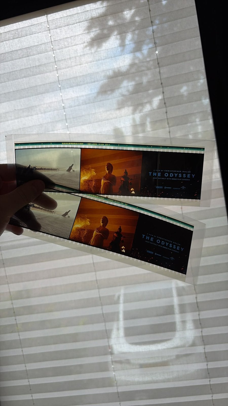 The Odyssey 70mm IMAX filmstrip, Verzamelen, Ophalen of Verzenden, Nieuw, Film, Overige typen