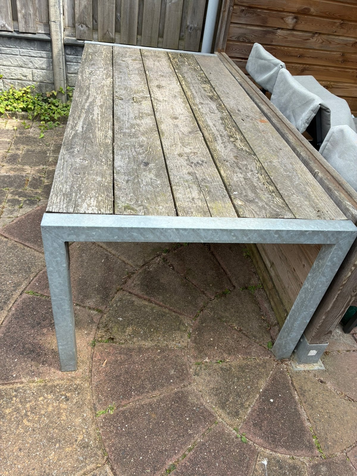 Tuintafel, Ophalen, Zo goed als nieuw, Rechthoekig, Hout