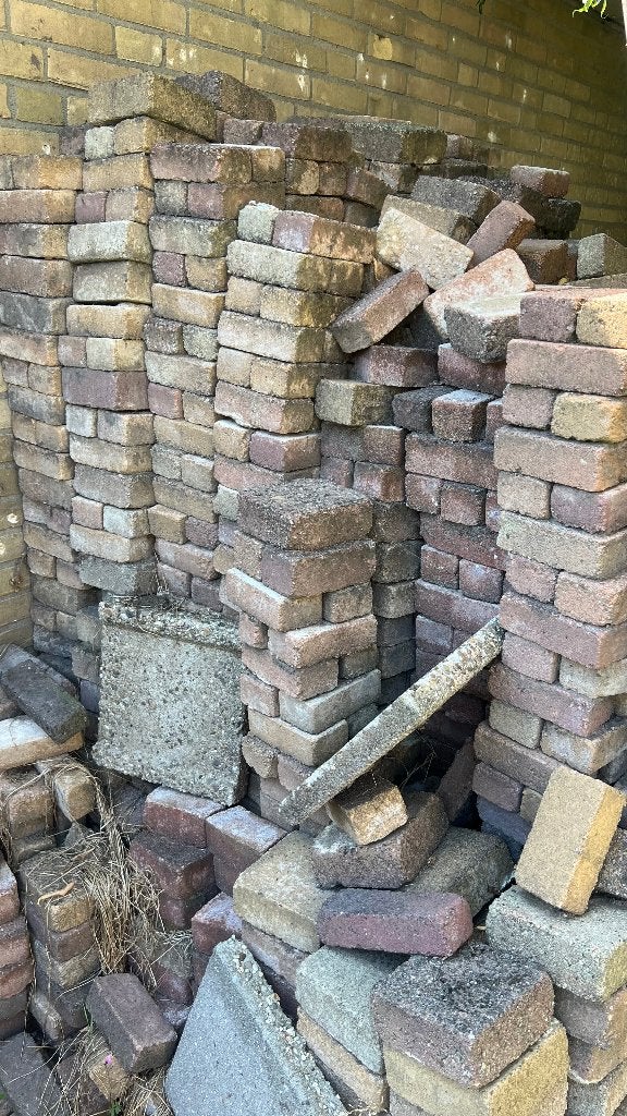 Tegels/klinkers, Ophalen, Beton, Klinkers