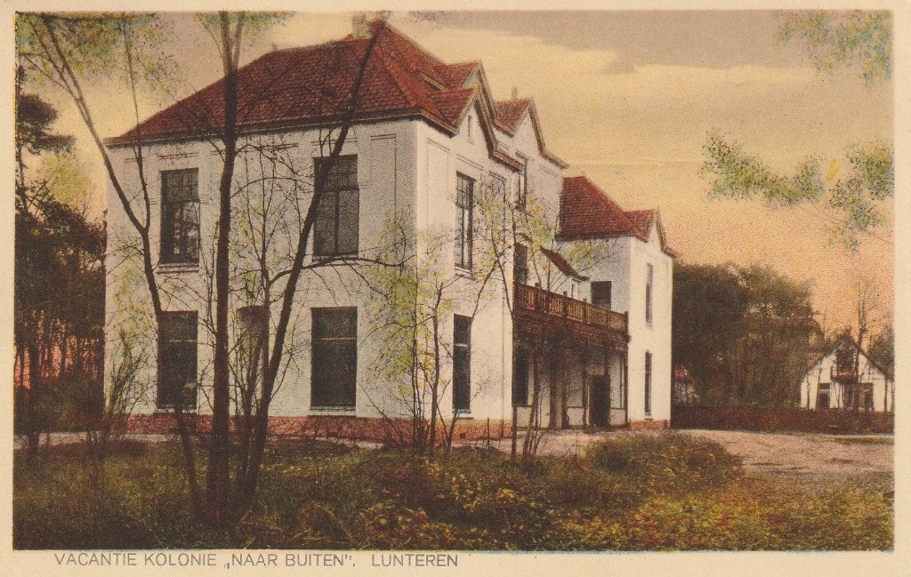 Lunteren   Vac.Kolonie ,,Naar Buiten"', Ophalen of Verzenden, 1920 tot 1940, Gelopen, Gelderland