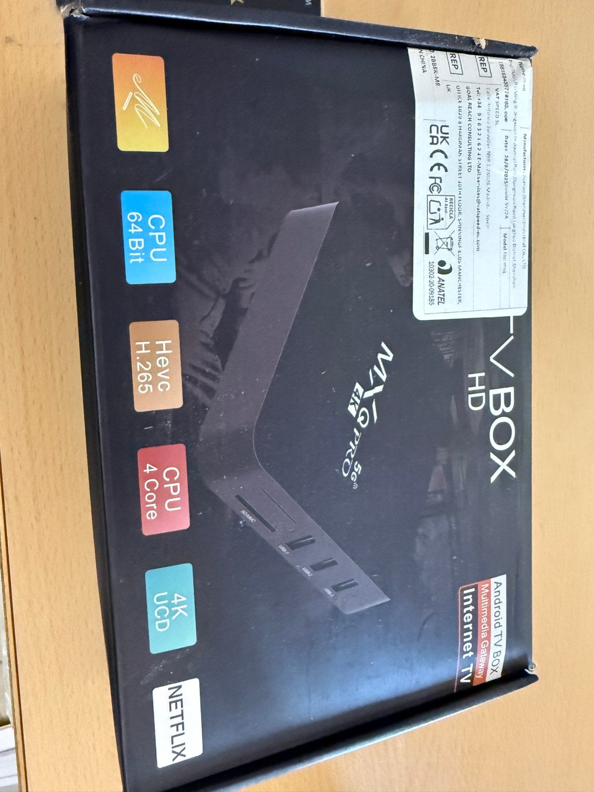 Iptv Nieuwe MXQ Pro 5G Android TV Box 4K UHD IPTV Decoder, Ophalen of Verzenden, Nieuw, Decoder