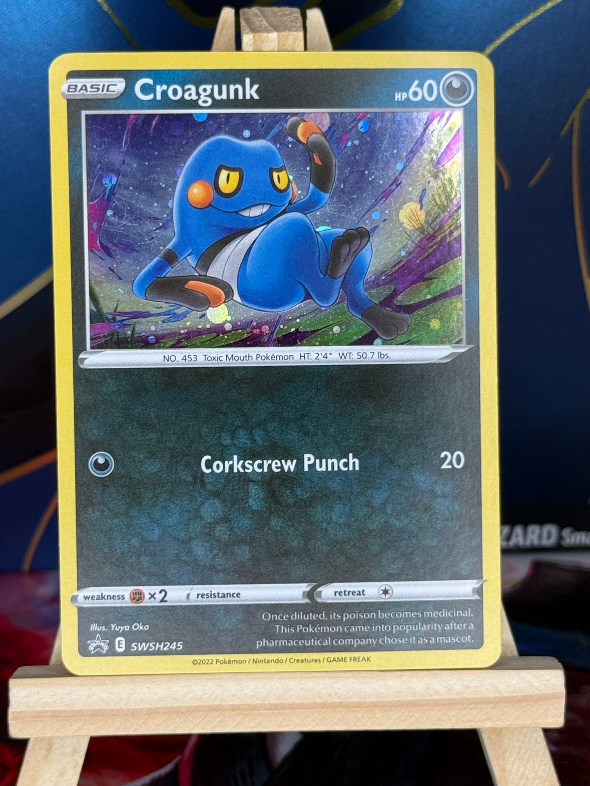 Croagunk #SWSH245 | Pokemon Promo, Ophalen of Verzenden, Nieuw, Losse kaart, Foil