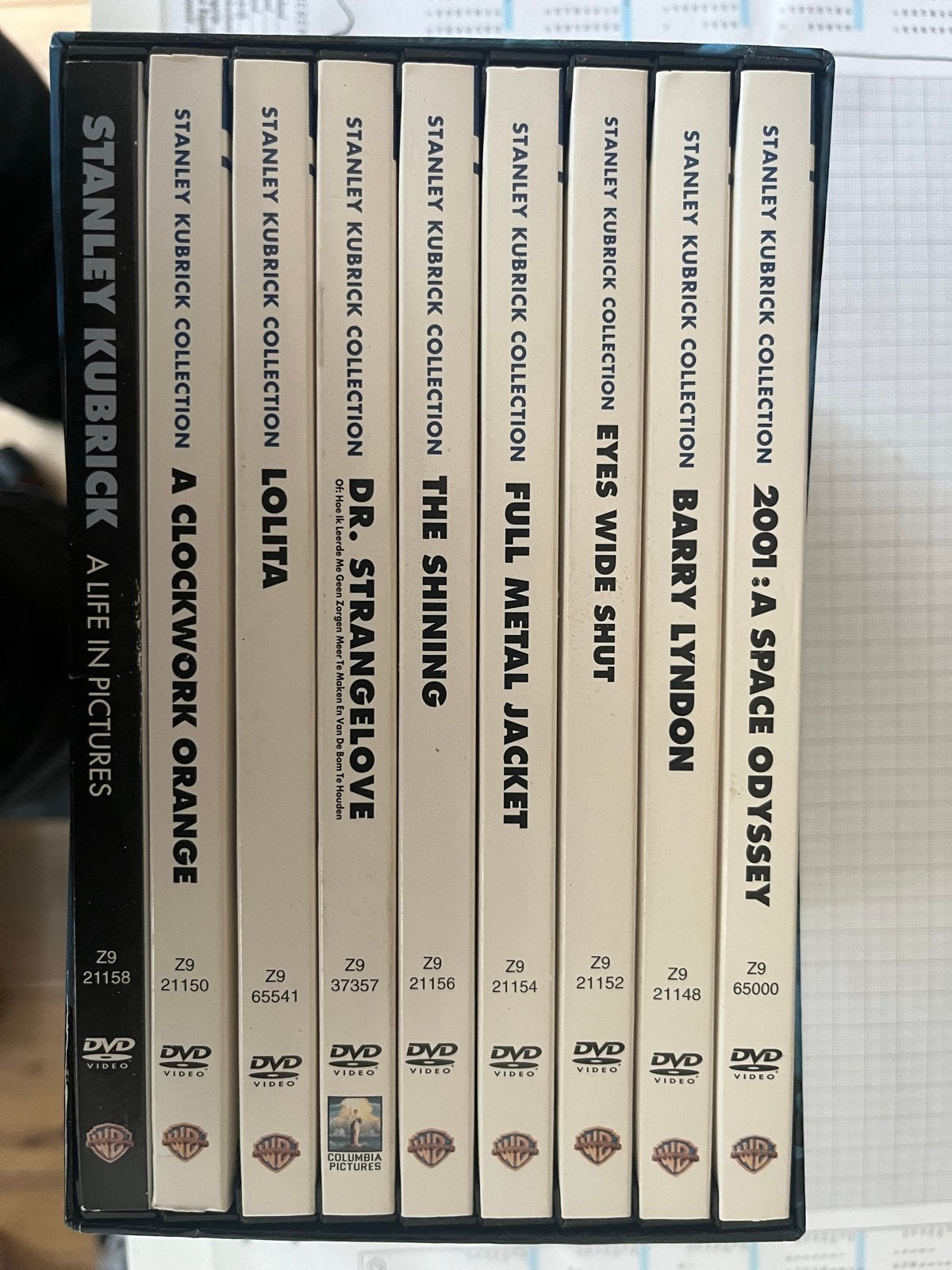 Stanley Kubrick Collection - 9 DVD Boxset, Vanaf 16 jaar, Nederlands, Ophalen of Verzenden, Inclusief doosje