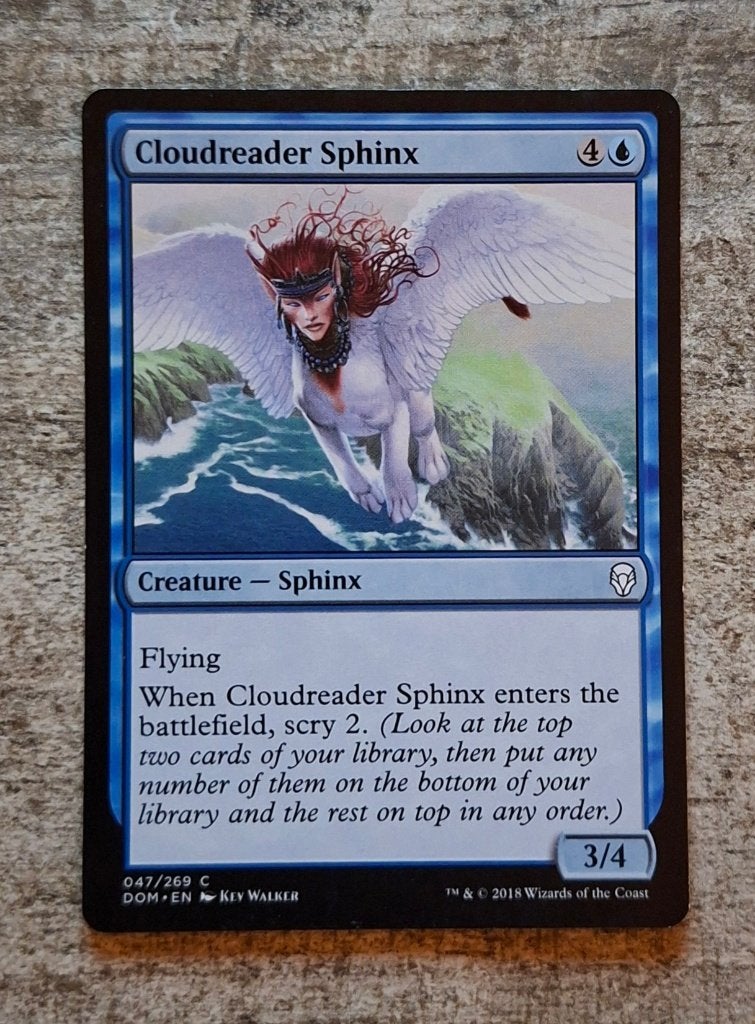 Cloudreader Sphinx - Magic the Gathering, Hobby en Vrije tijd, Verzamelkaartspellen | Magic the Gathering, Gebruikt, Losse kaart