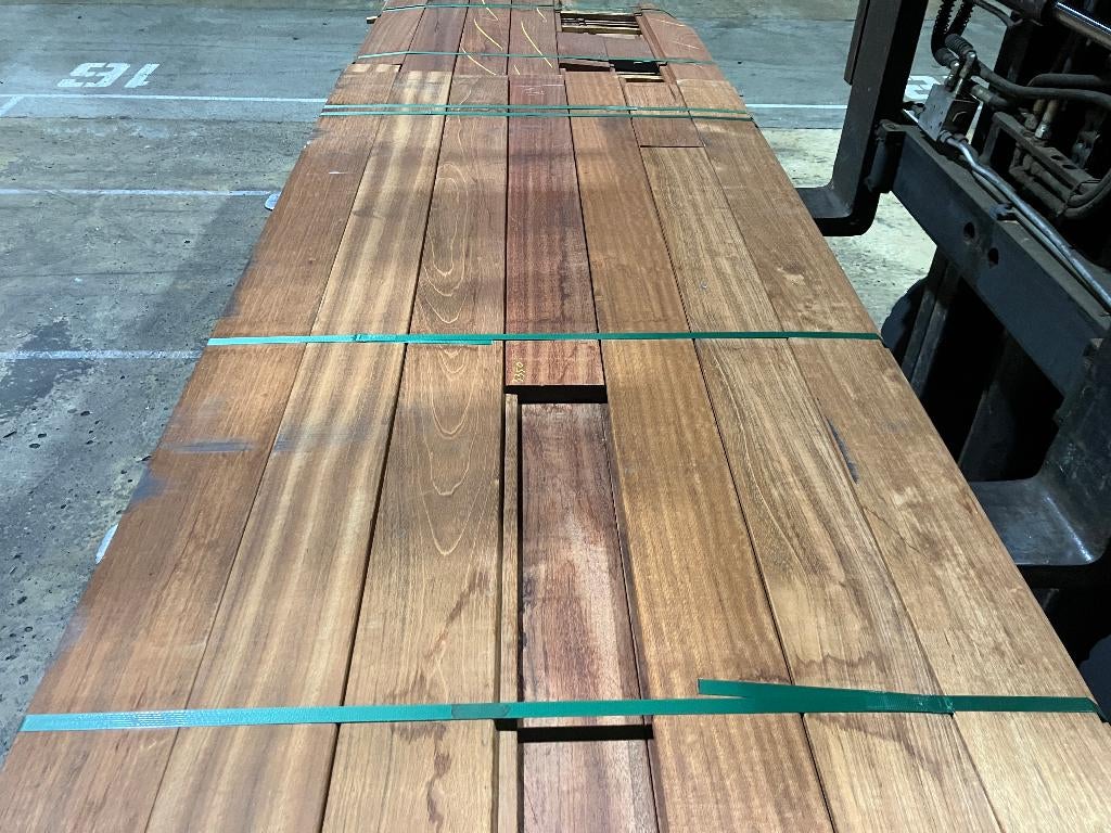 Hardhout-Jatoba-channelsiding-rabatdelen-geveldelen-schuttin, Ophalen, Planken, Nieuw, Hardhout