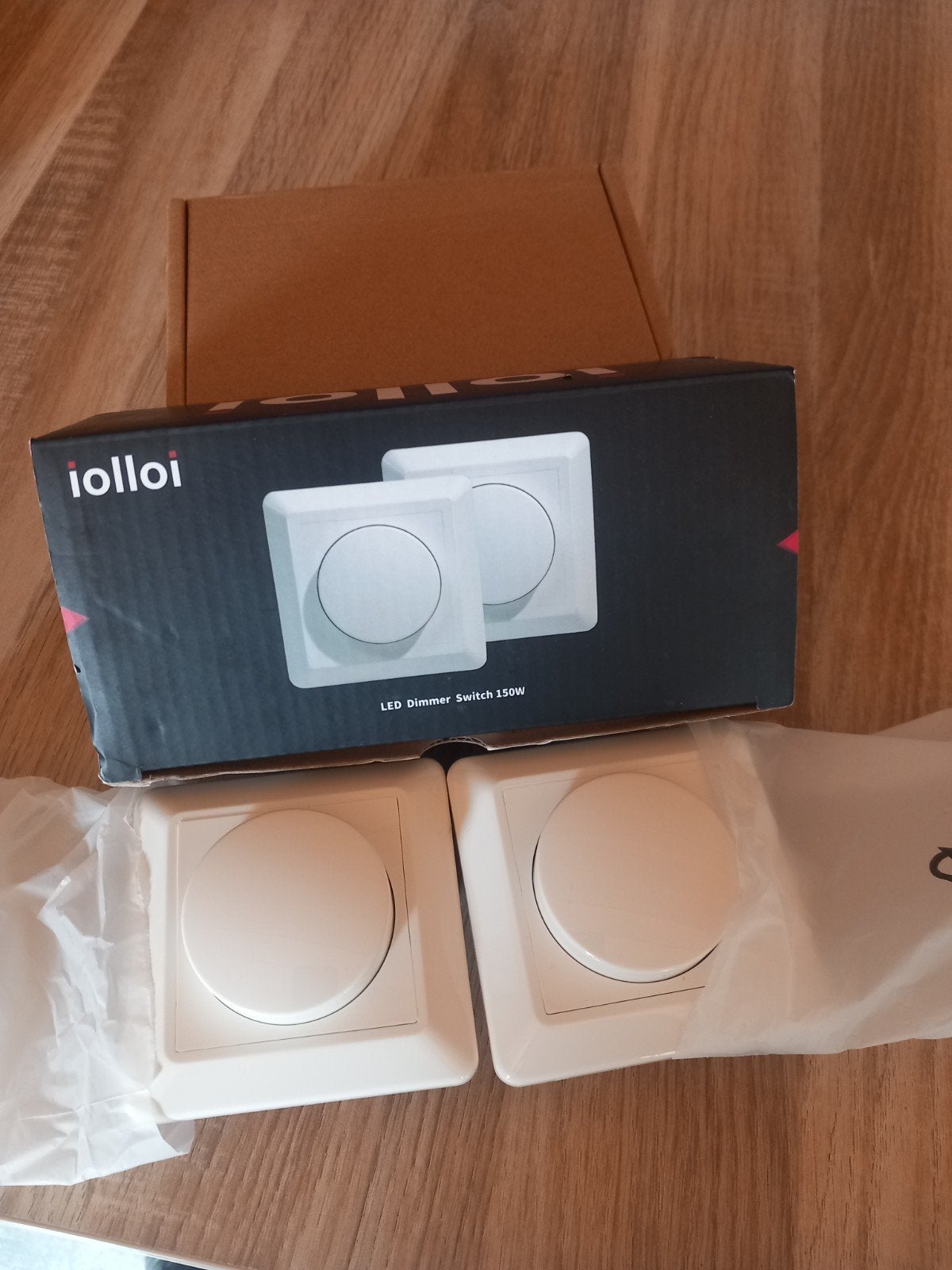 Iolloi LED Dimmer Schakelaar 150W (2 stuks), Ophalen, Nieuw, Overige merken, Dimmer