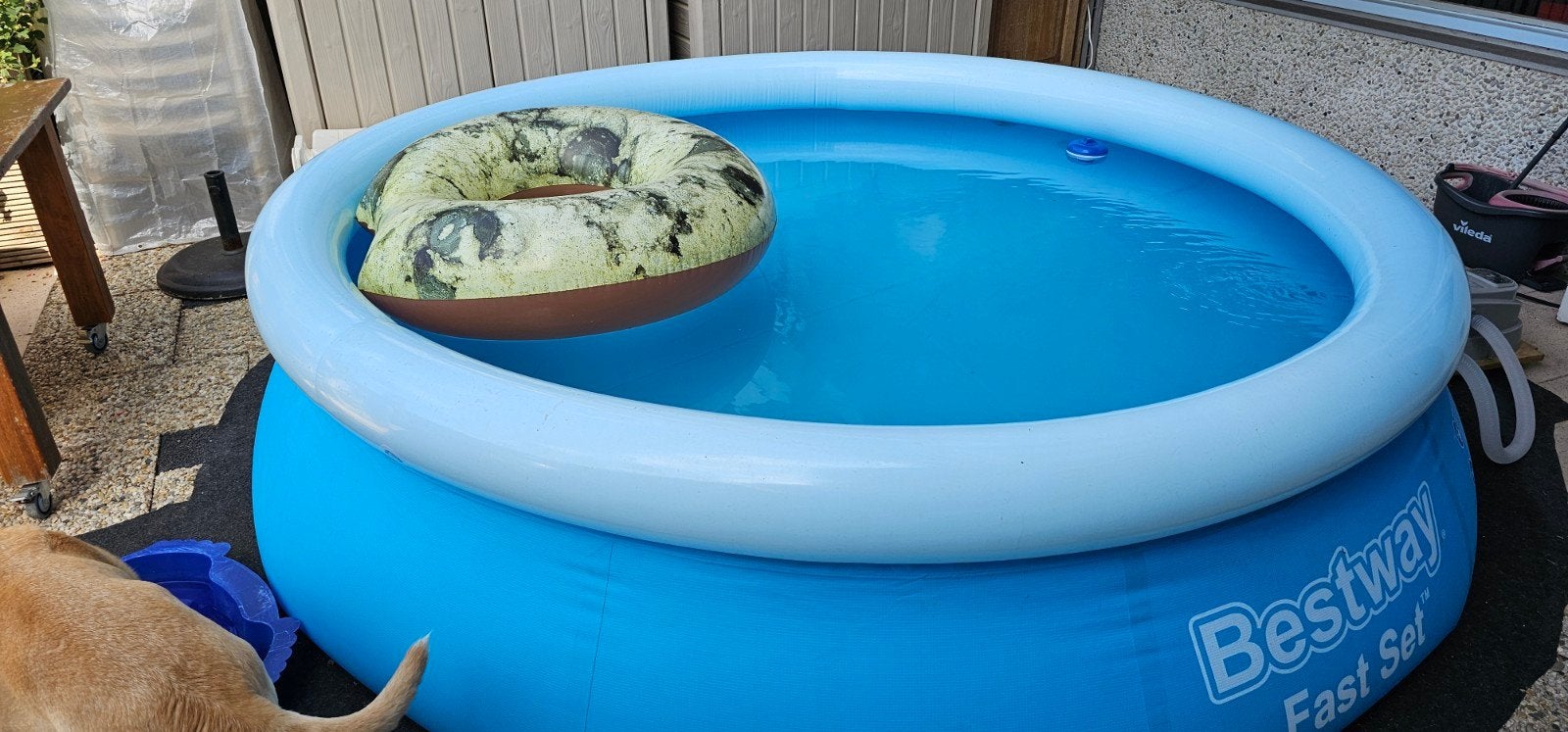 Zwembad met opblaasrand 305 cm, Ophalen, Minder dan 80 cm, Rond, 300 cm of meer