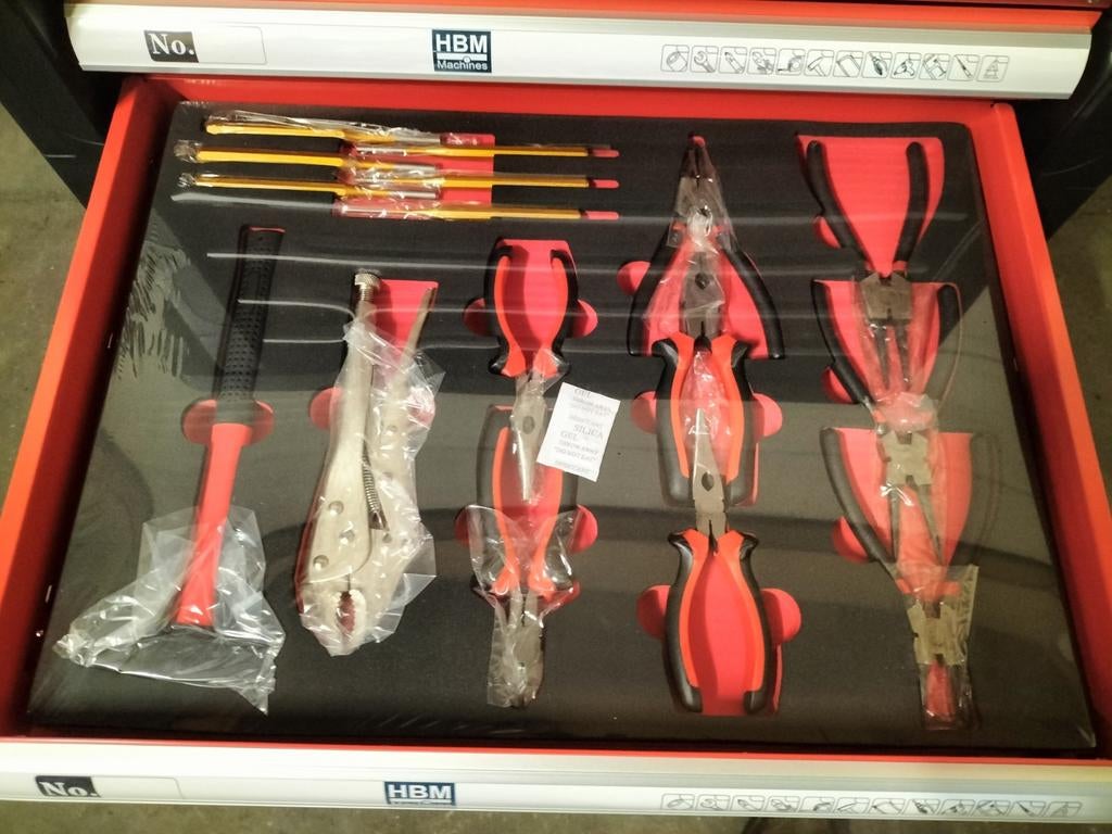 HBM gereedschapswagen met 258 delig gereedschap, Ophalen, Nieuw