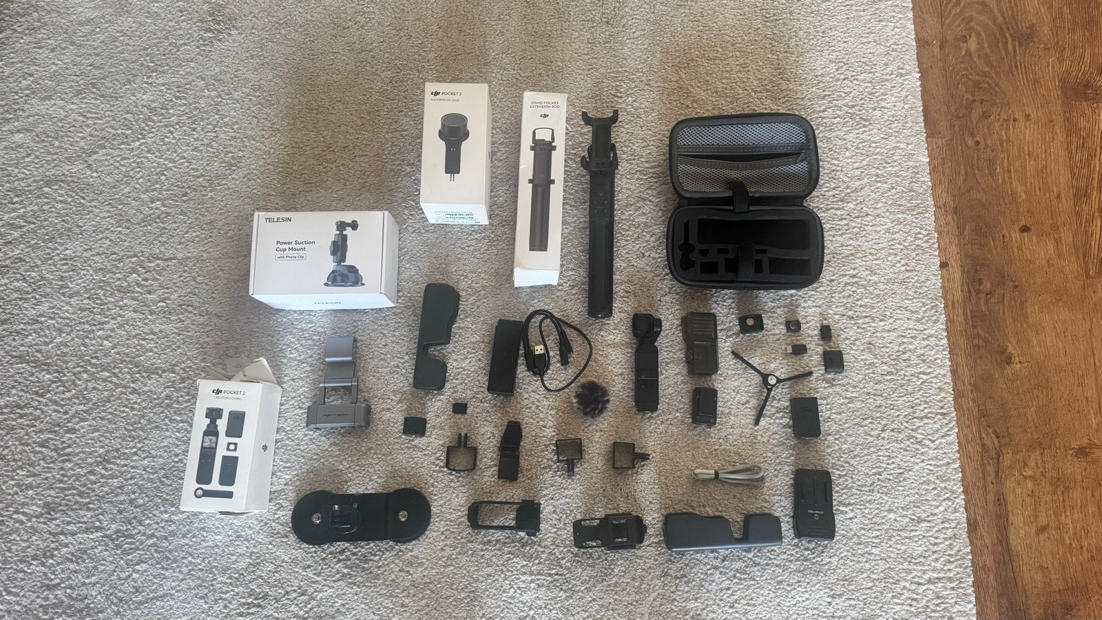 DJI Osmo Pocket 2 Creator Combo met accessoires, Overige merken, Full HD, Ophalen of Verzenden, Zo goed als nieuw