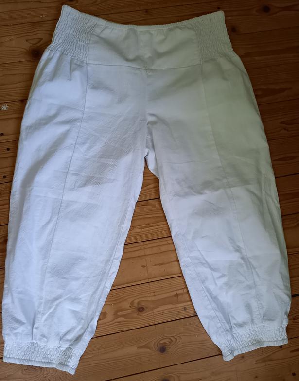 SOYACONCEPT witte 100% katoenen capri broek, mt XL, Verzenden, Wit, Maat 42/44 (L), Soya Concept