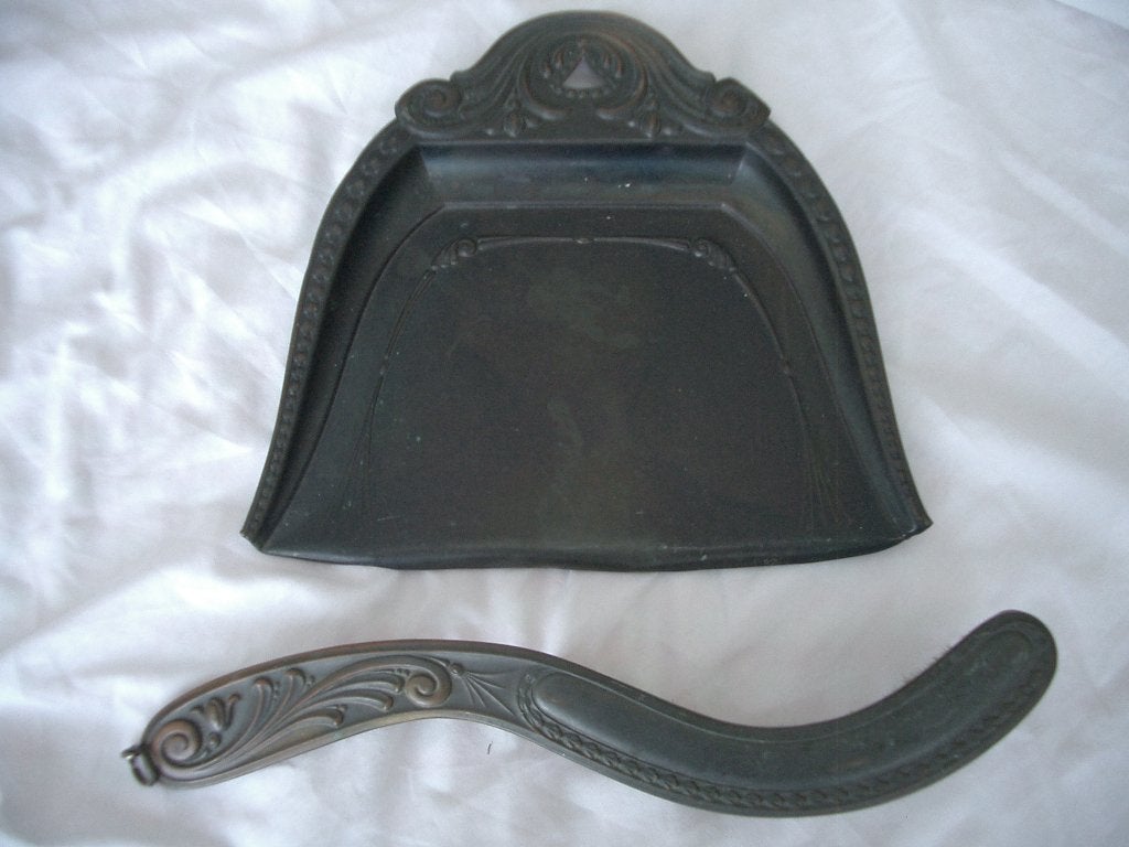 stoffer blik antiek brons artnouveau hout verzamel decoratie, Antiek en Kunst, Ophalen of Verzenden, Brons