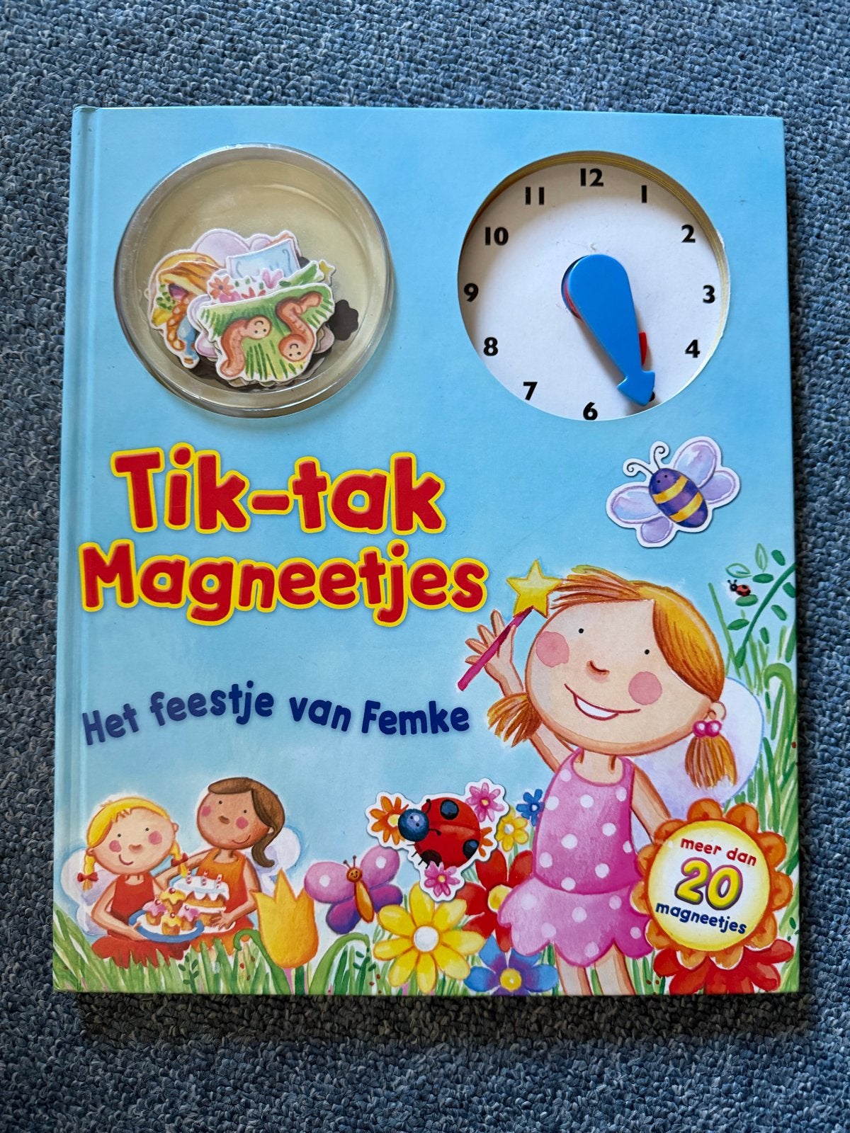 Tik-tak Magneetjes: Het feestje van Femke (met klok), Non-fictie, Jongen of Meisje, Ophalen of Verzenden, Zo goed als nieuw