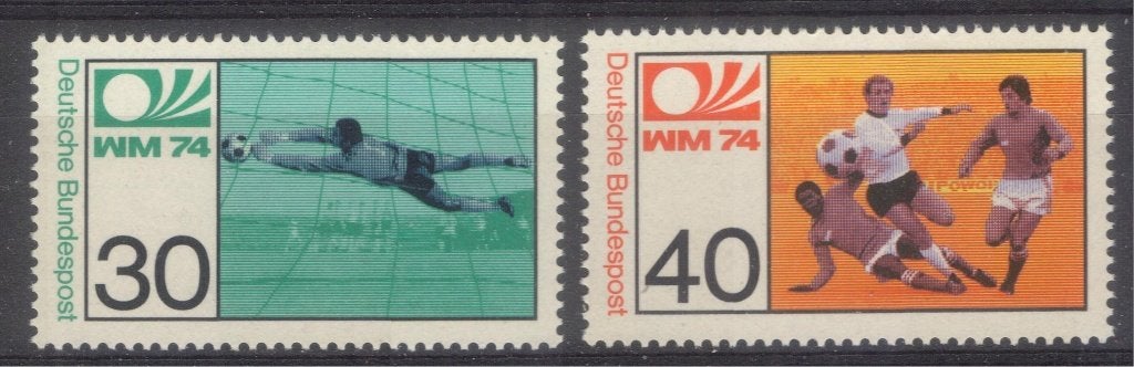 Bundesrepublik (93) - 811+812 - WK voetbal 1974, Verzenden, BRD, Postfris