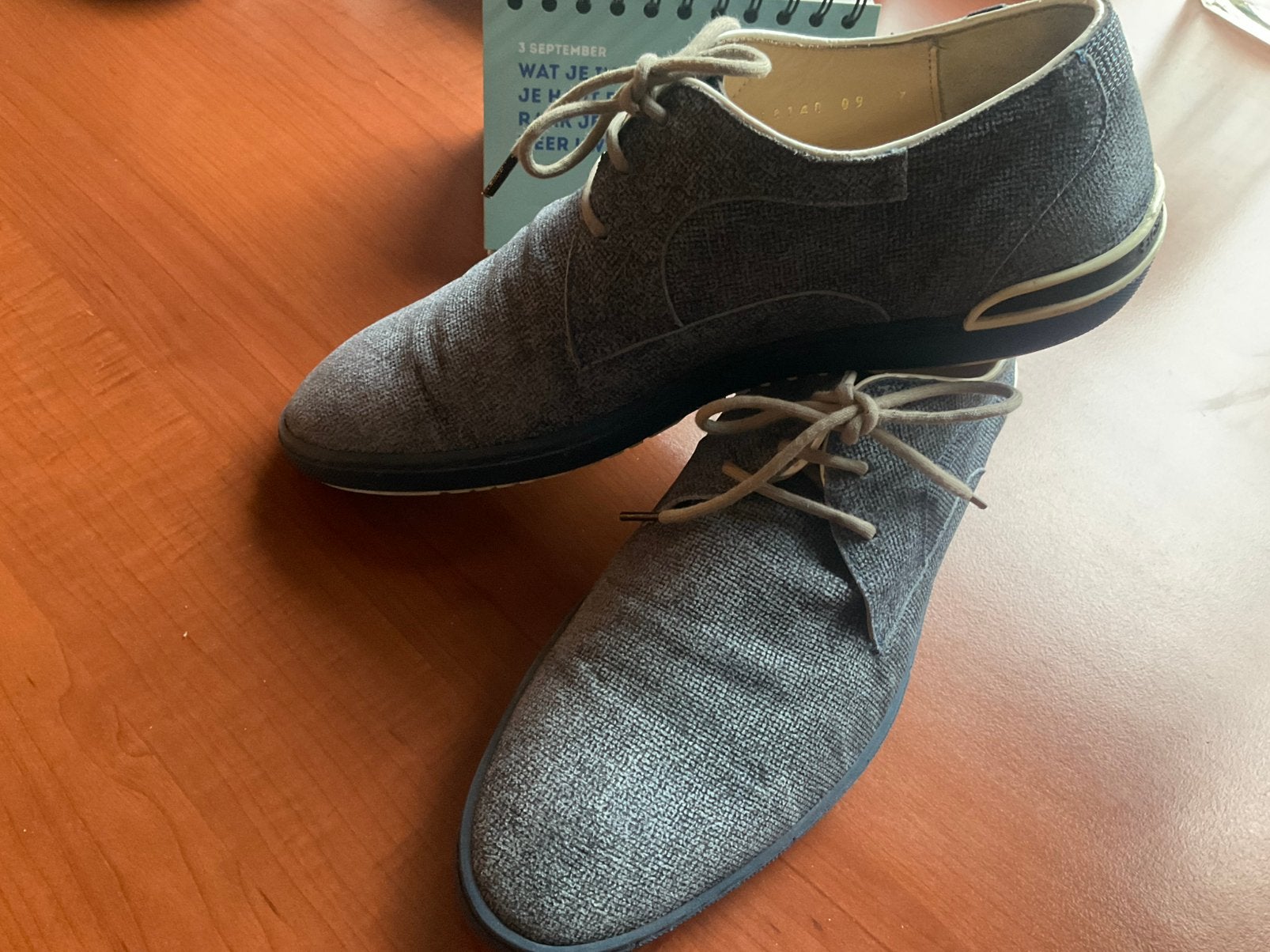 Floris van Bommel denimblauw / maat 7, Blauw, Ophalen of Verzenden, Sneakers of Gympen, Zo goed als nieuw