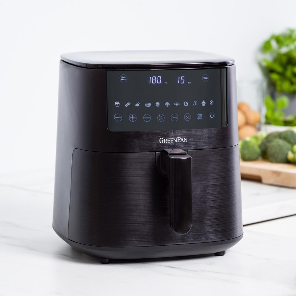 Bistro XXL Airfryer Zwart - Nieuw in doos, Witgoed en Apparatuur, Airfryers, Airfryer XXL, Nieuw, Ophalen of Verzenden, Greenpan