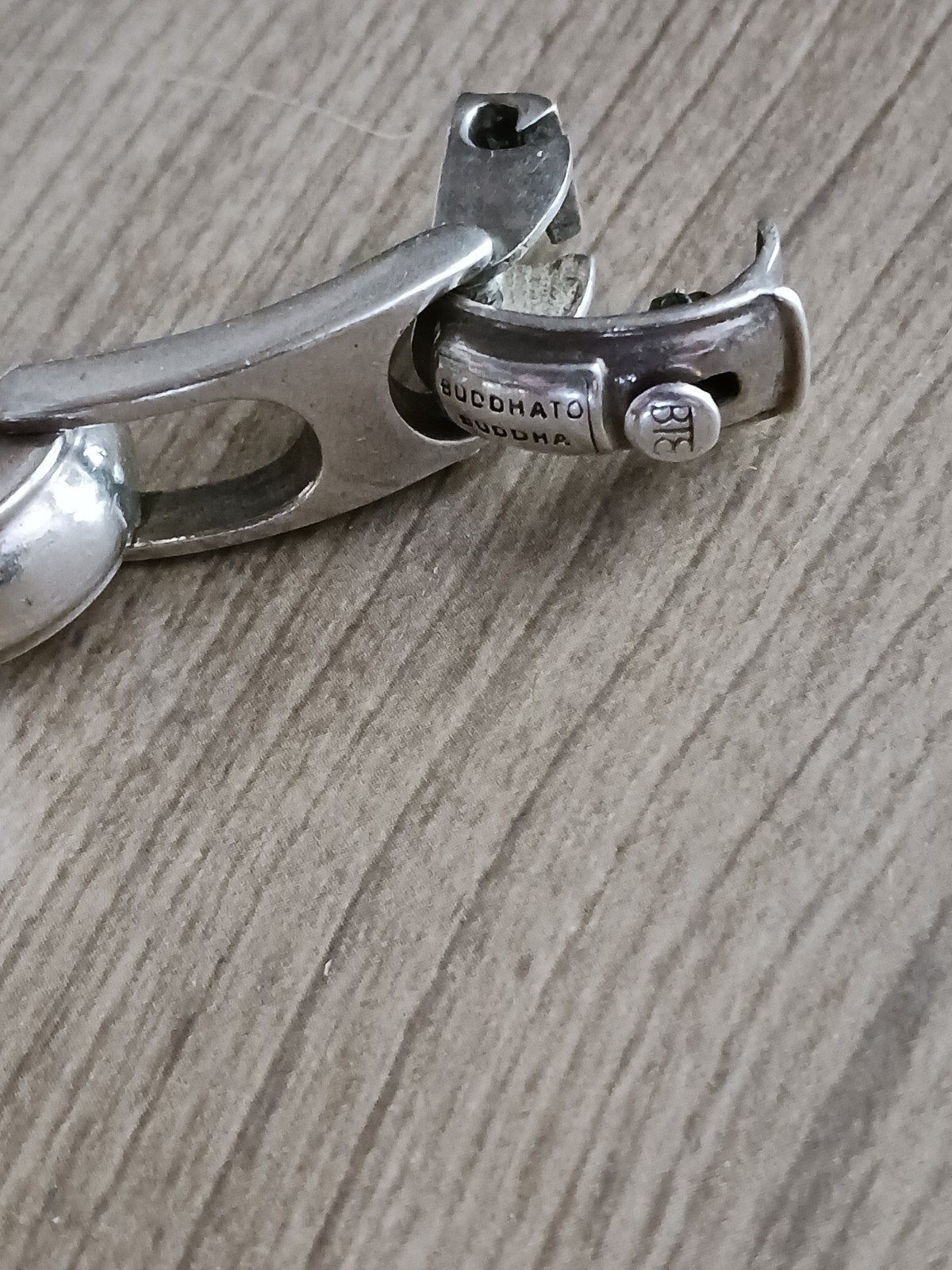 Buddha to Buddha armband zilver 925 weegt 65 gram, Verzenden, Gebruikt, Zilver, Zilver