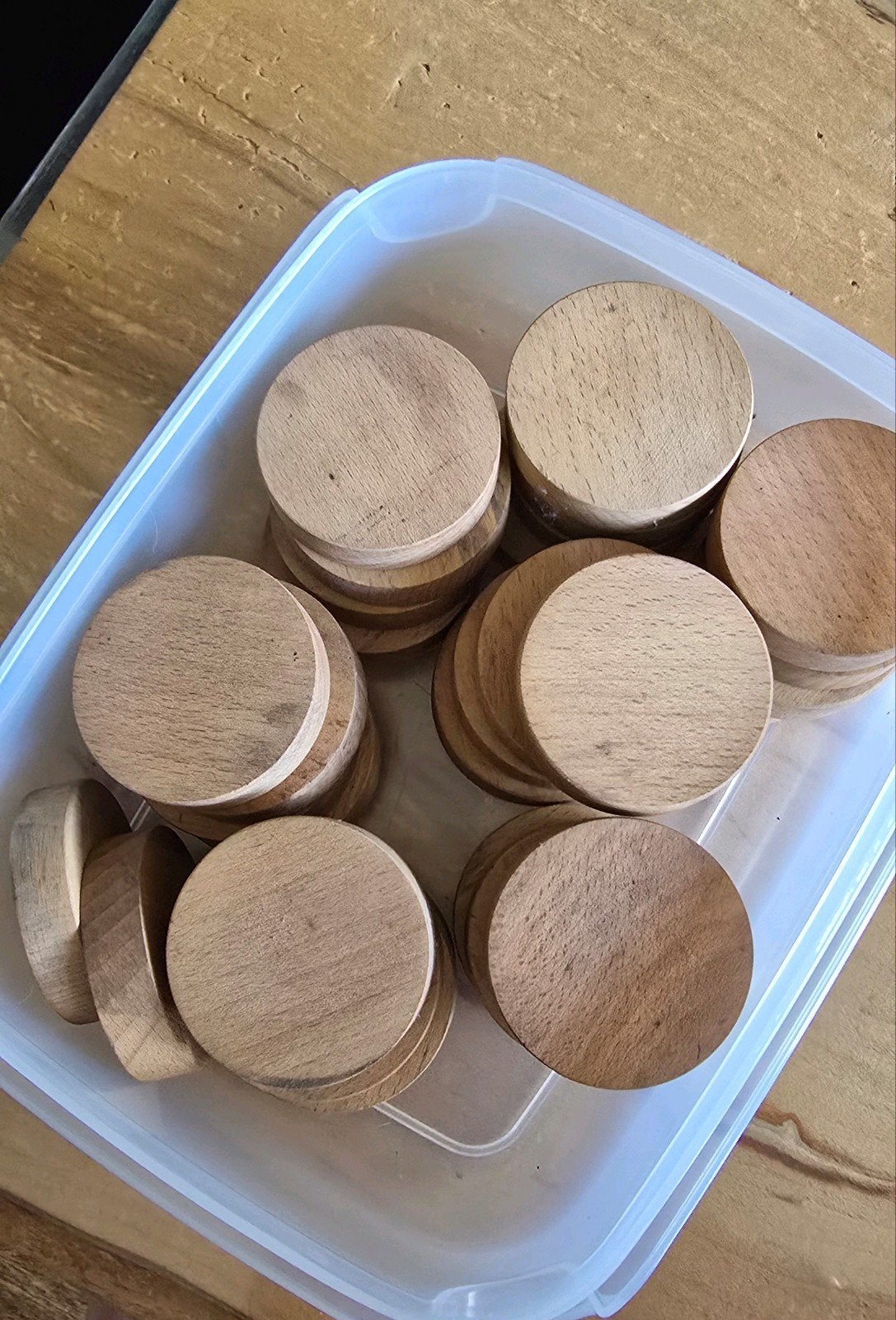Sjoelstenen  30 stuks, Hobby en Vrije tijd, Gezelschapsspellen | Bordspellen, Ophalen of Verzenden, Gebruikt
