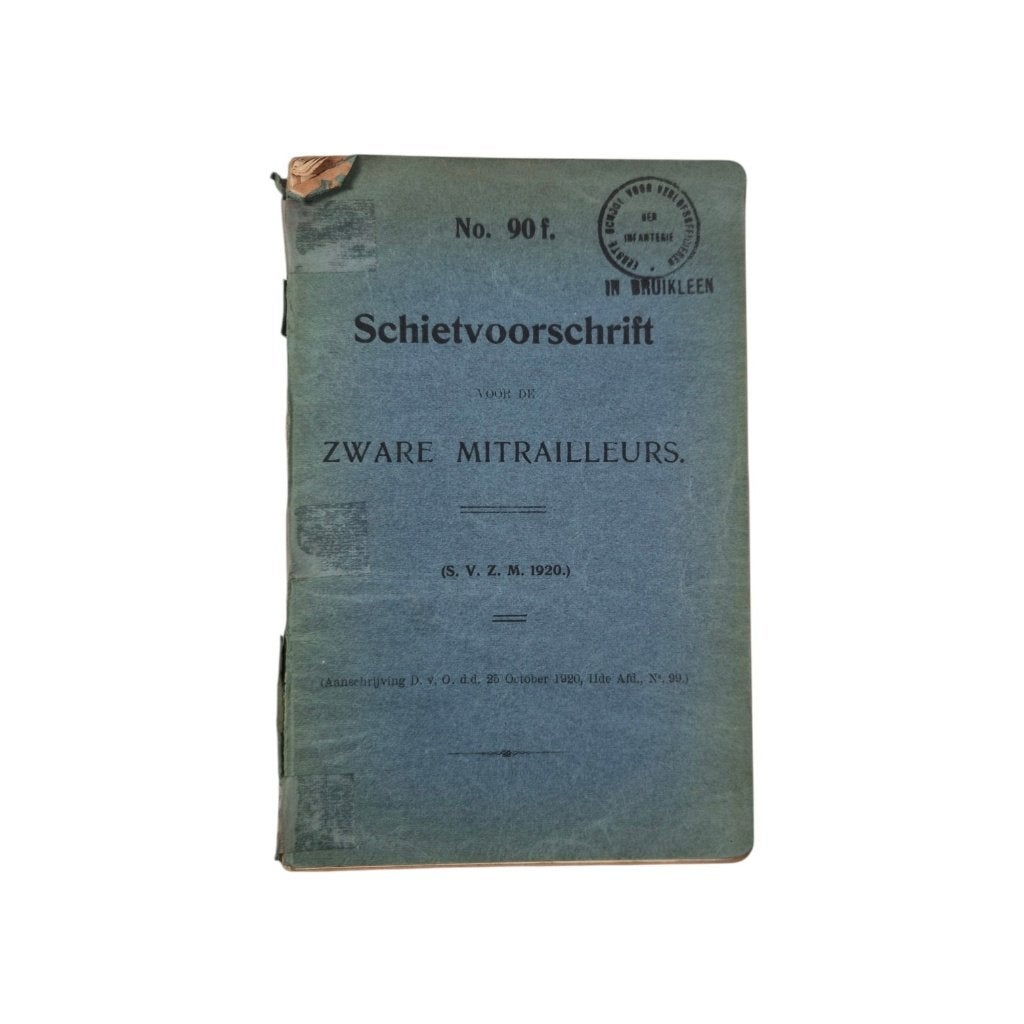 Nederlands Schietvoorschrift Zware Mitrailleurs, -, -, Overige typen, Ophalen of Verzenden