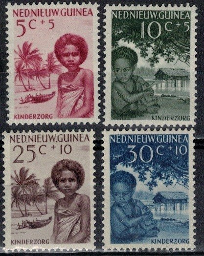 A596 Nieuw-Guinea 45/48 postfris, Verzenden, Postfris, Nederlands-Indië