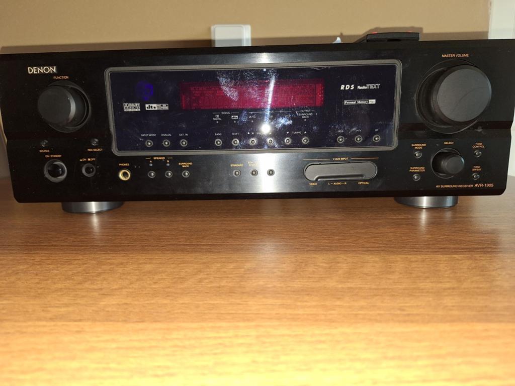 Denon AVR 1905 surround receiver, Ophalen, Gebruikt, Denon, 120 watt of meer