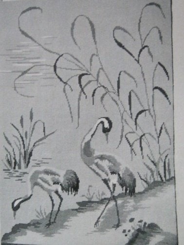 Borduurpatroon  Sierlijke vogels  nr 638 do, Verzenden, Nieuw, Handborduren, Patroon
