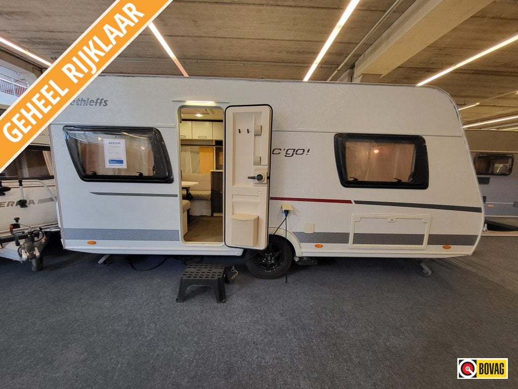 Dethleffs C'Go 475 FR; mover, 2x fietsenrek, voortent, Rondzit, Bedrijf, Overige typen, Dethleffs