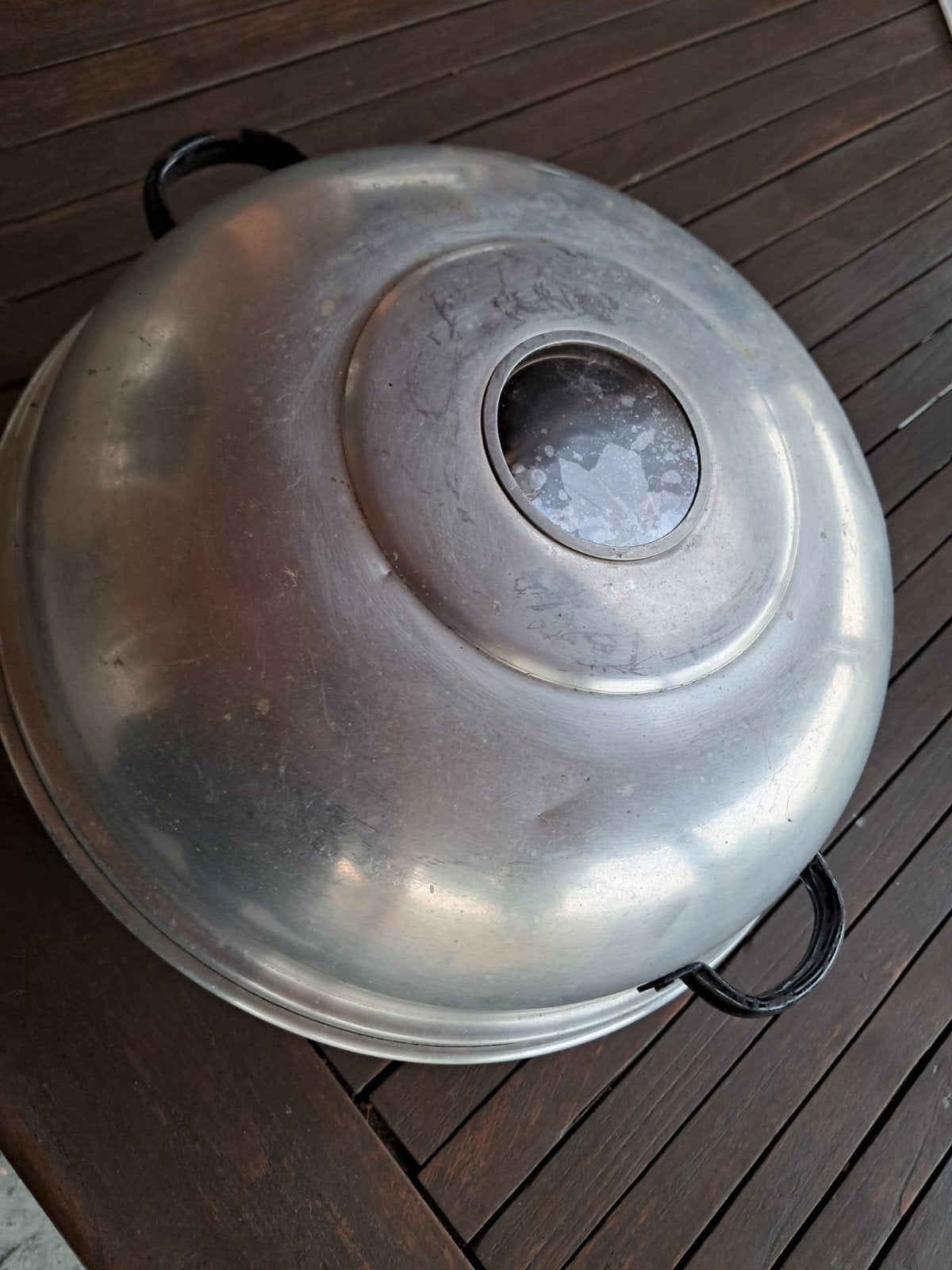 Vintage Aluminium Wonderpan - Bakvorm voor op het Fornuis, Zilver, Ophalen of Verzenden, Metaal, Overige merken