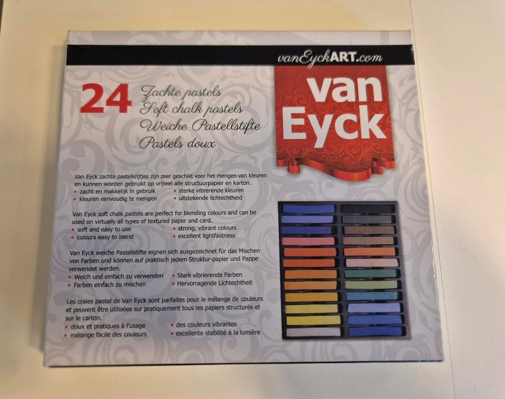 Van Eyck zachte pastels, 24 stuks, Hobby en Vrije tijd, Schilderen, Ophalen of Verzenden, Nieuw