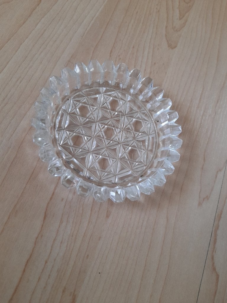 GLAZEN SCHAALTJES VOOR BIJV. THEEZAKJES OF ALS ONDERZETTER, Ophalen of Verzenden, Zo goed als nieuw, Glas
