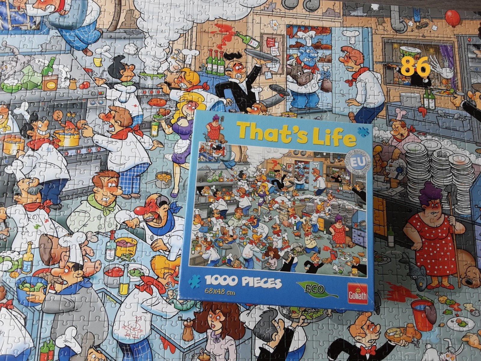 puzzel 1000 stukjes compleet Goliath That's life, Ophalen of Verzenden, 500 t/m 1500 stukjes, Zo goed als nieuw, Legpuzzel
