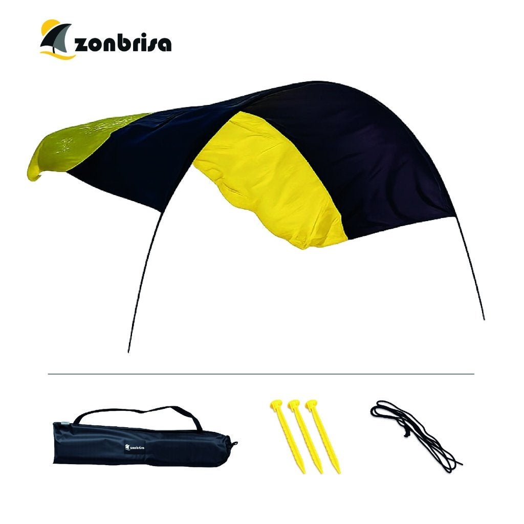 Zonbrisa Strandtent Schaduwdoek Strandparasol Aerodynamisch, Verstelbaar, Verzenden, Nieuw, Strandparasol