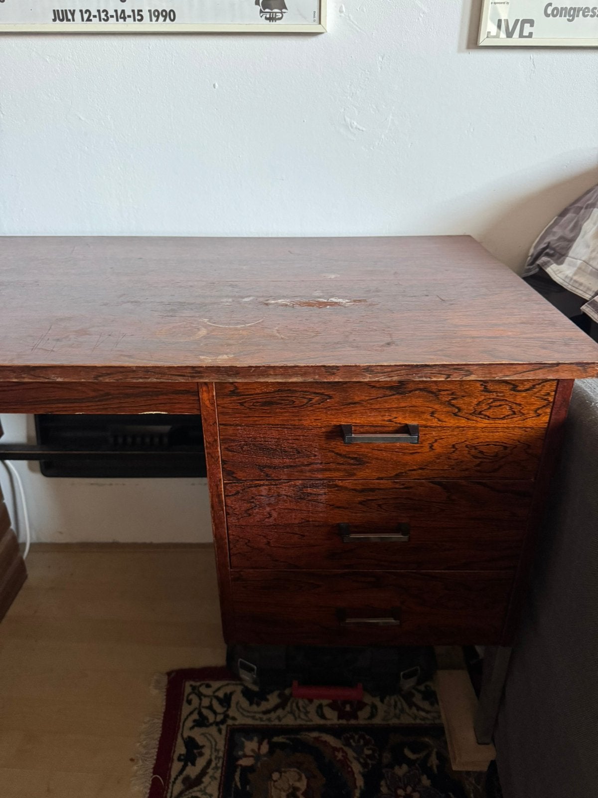 !MAG MET SPOED WEG! bureau, Ophalen, Gebruikt, Hout, Bruin