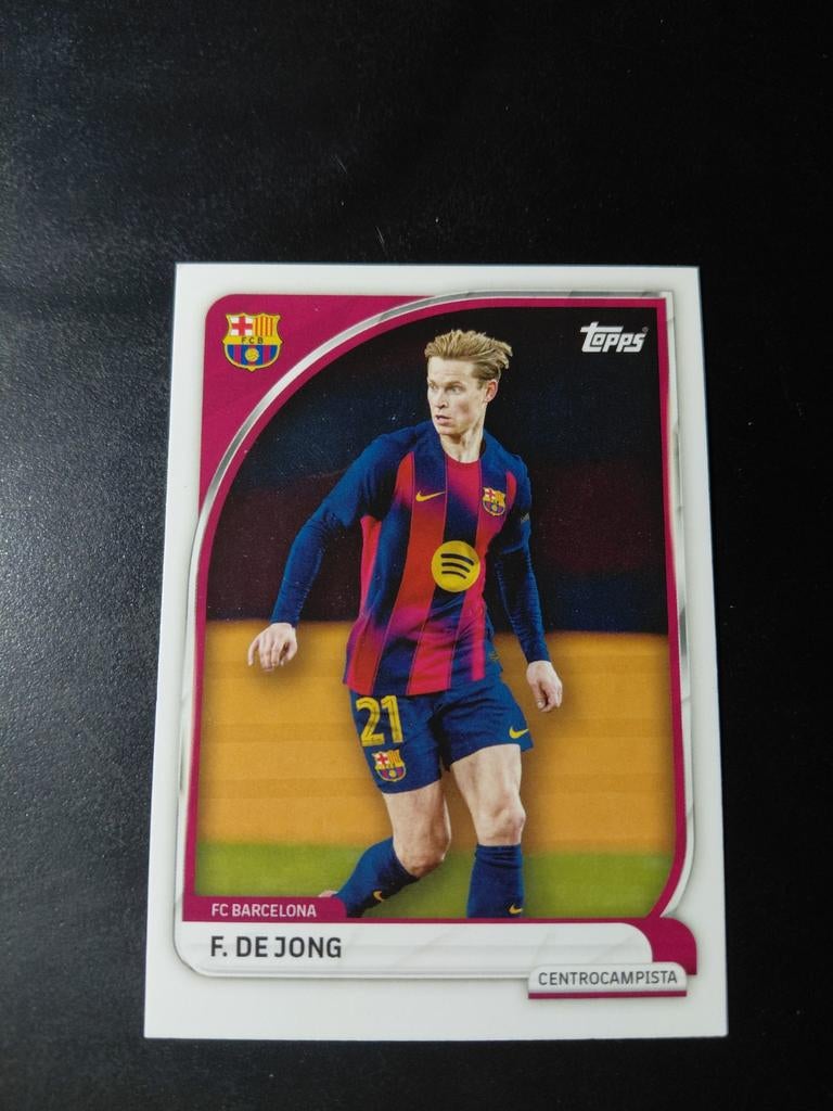 Frenkie de jong (fc barcelona) team set topps, Ophalen of Verzenden, Nieuw, Buitenlandse clubs, Spelerskaart