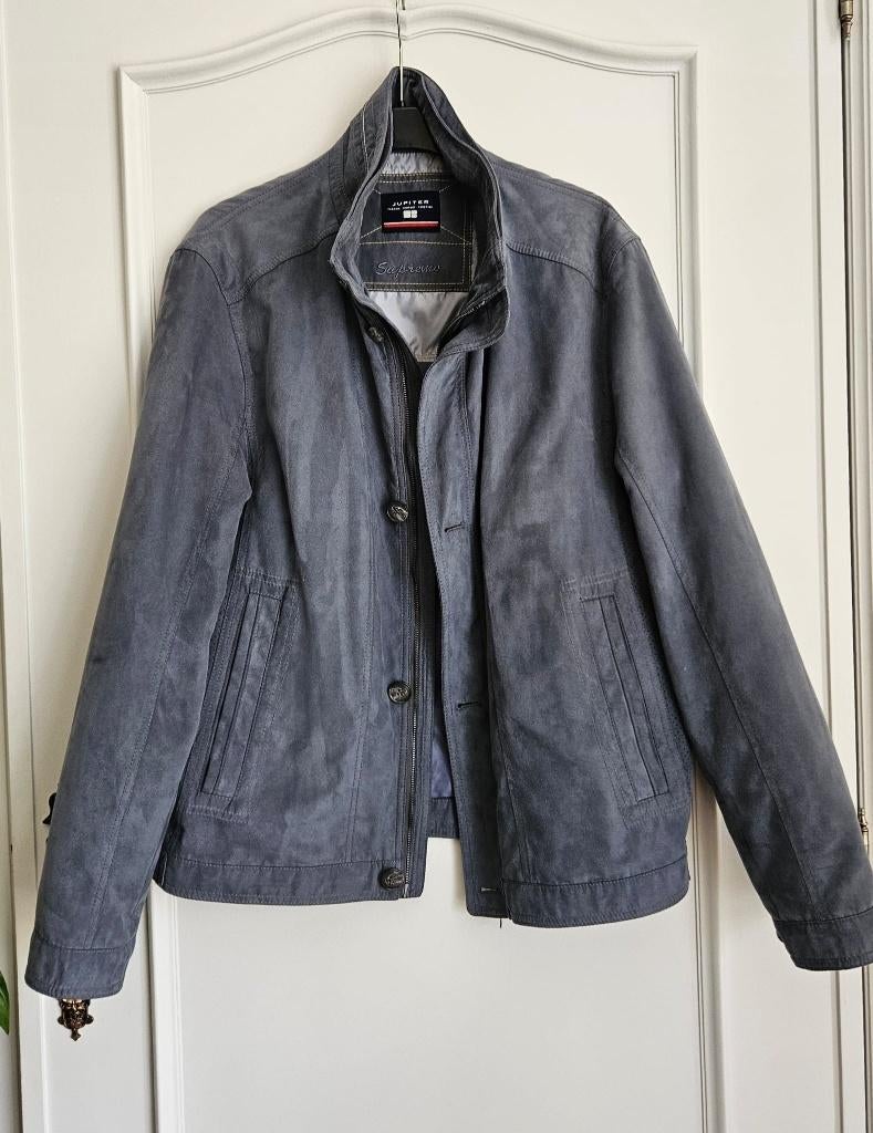 jas Jupiter maat 50, Kleding | Heren, Jassen | Zomer, Zo goed als nieuw, Maat 48/50 (M), Blauw, Ophalen of Verzenden