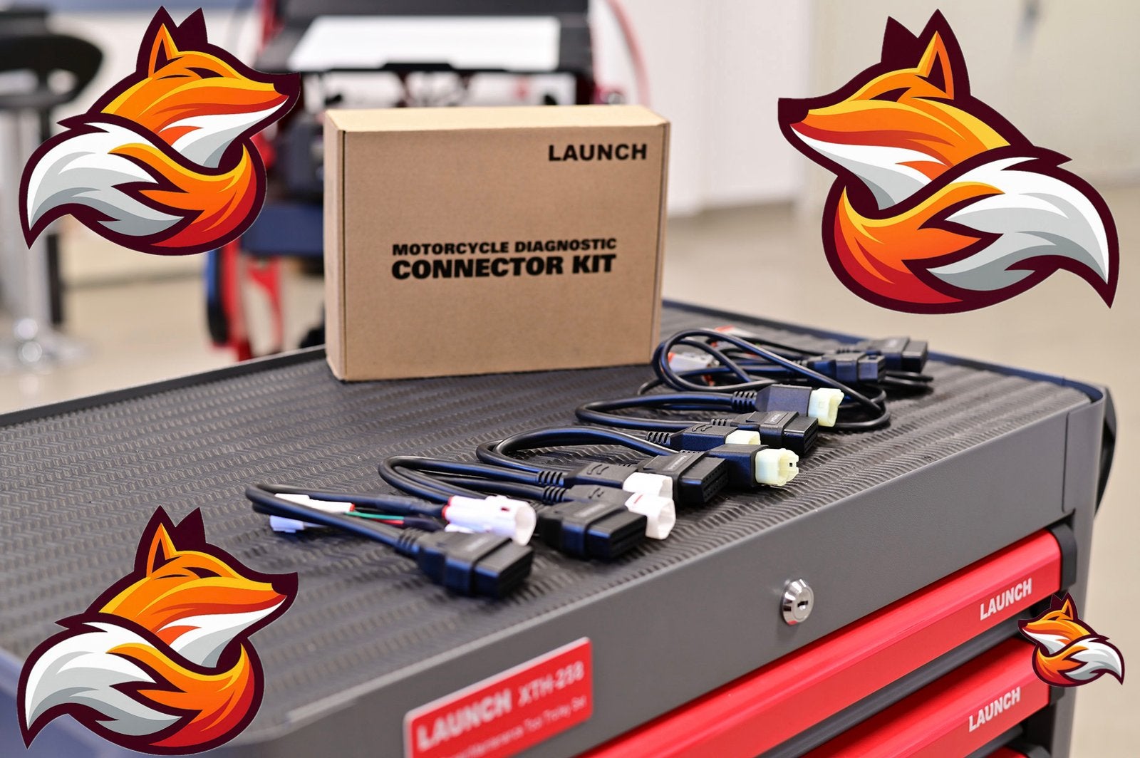 Launch x431 Diagnose kabel set motorfiets moto, Ophalen of Verzenden
