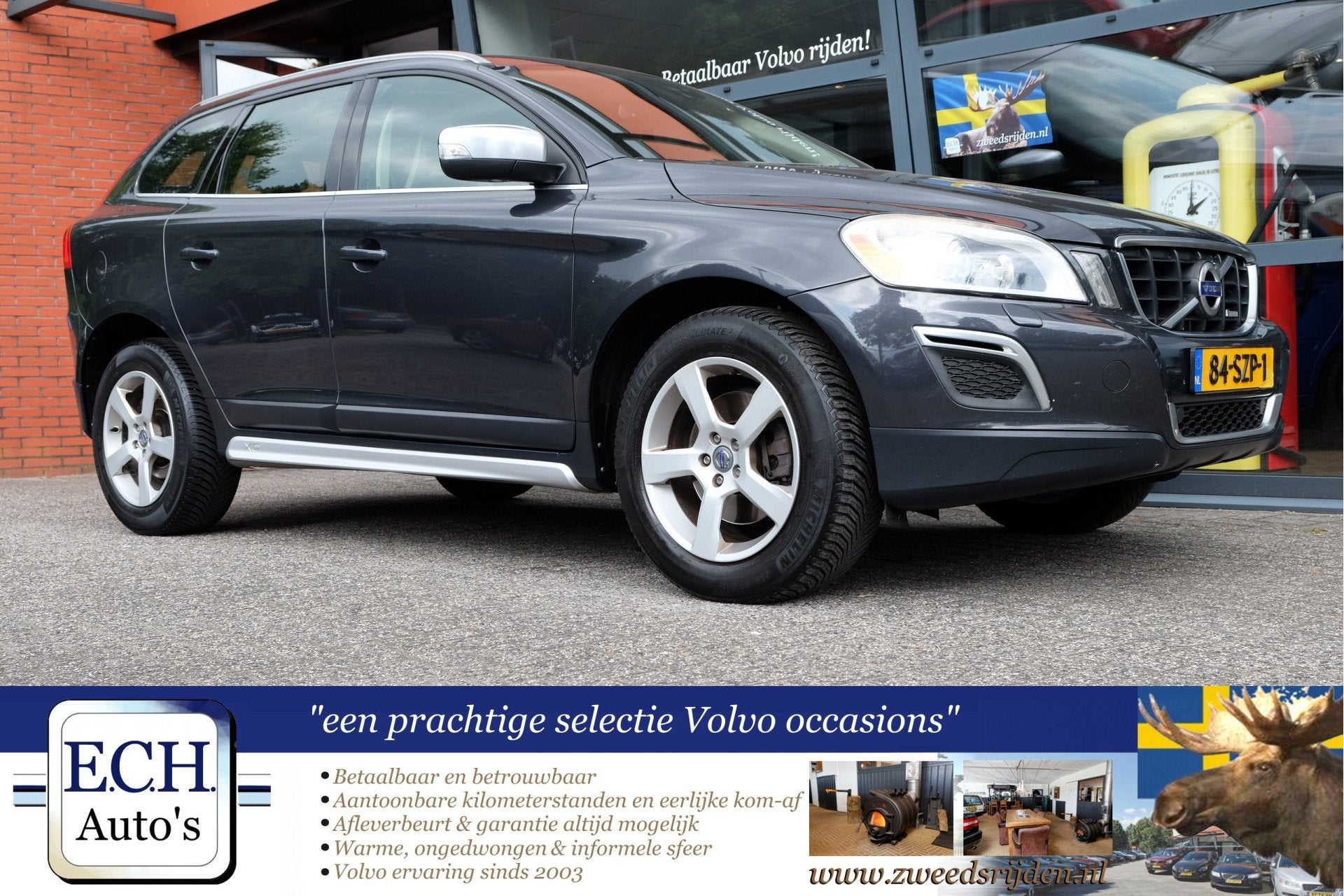 Volvo XC60 2.0 D3 163 pk Aut. R-Design, Leer, Navi, Xenon, S, Euro 5, 15 km/l, Gebruikt, 163 pk