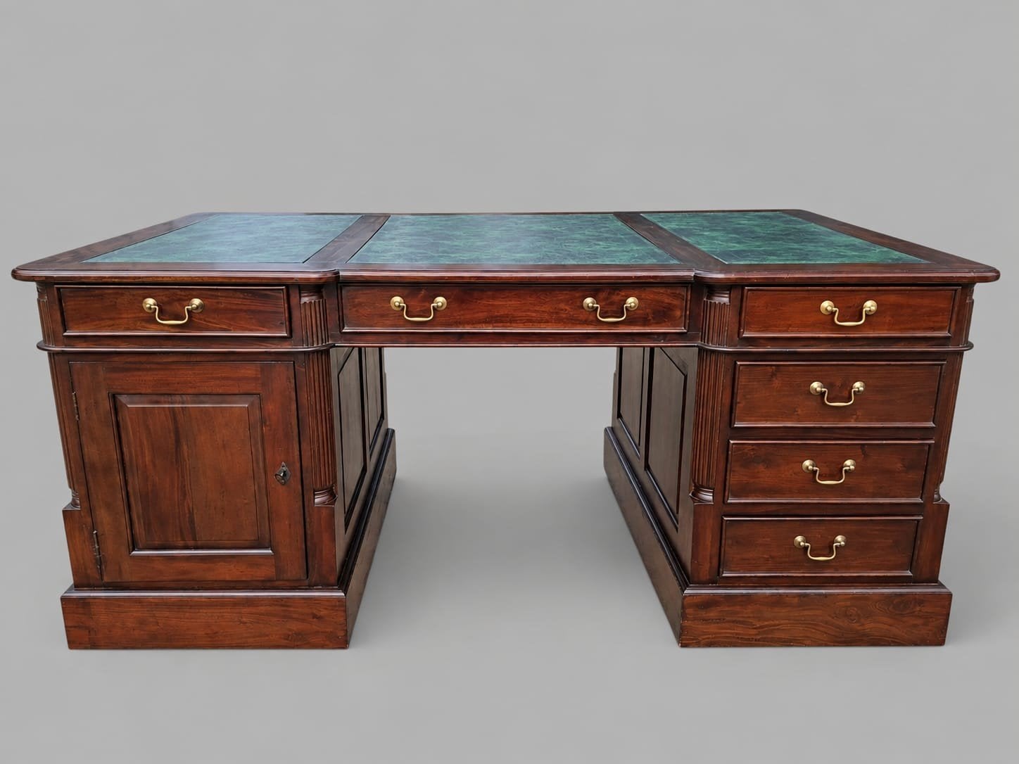 Klassiek Engels dubbelzijdig bureau partnerdesk, schrijftafe, Ophalen of Verzenden